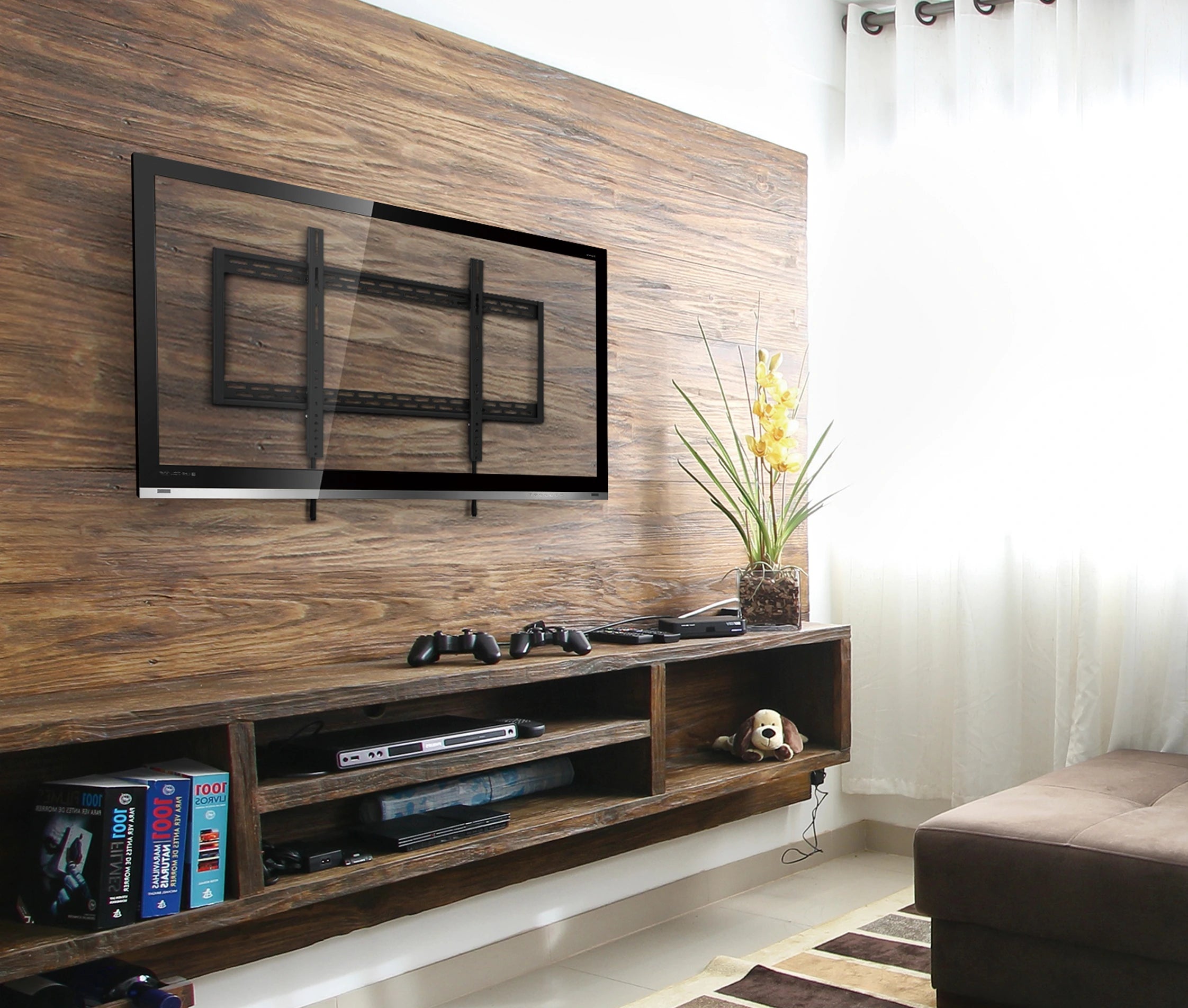 Rack Fijo para TV 60 a 100 Pulg / VESA Max 90x60cm / Carga 100 kg