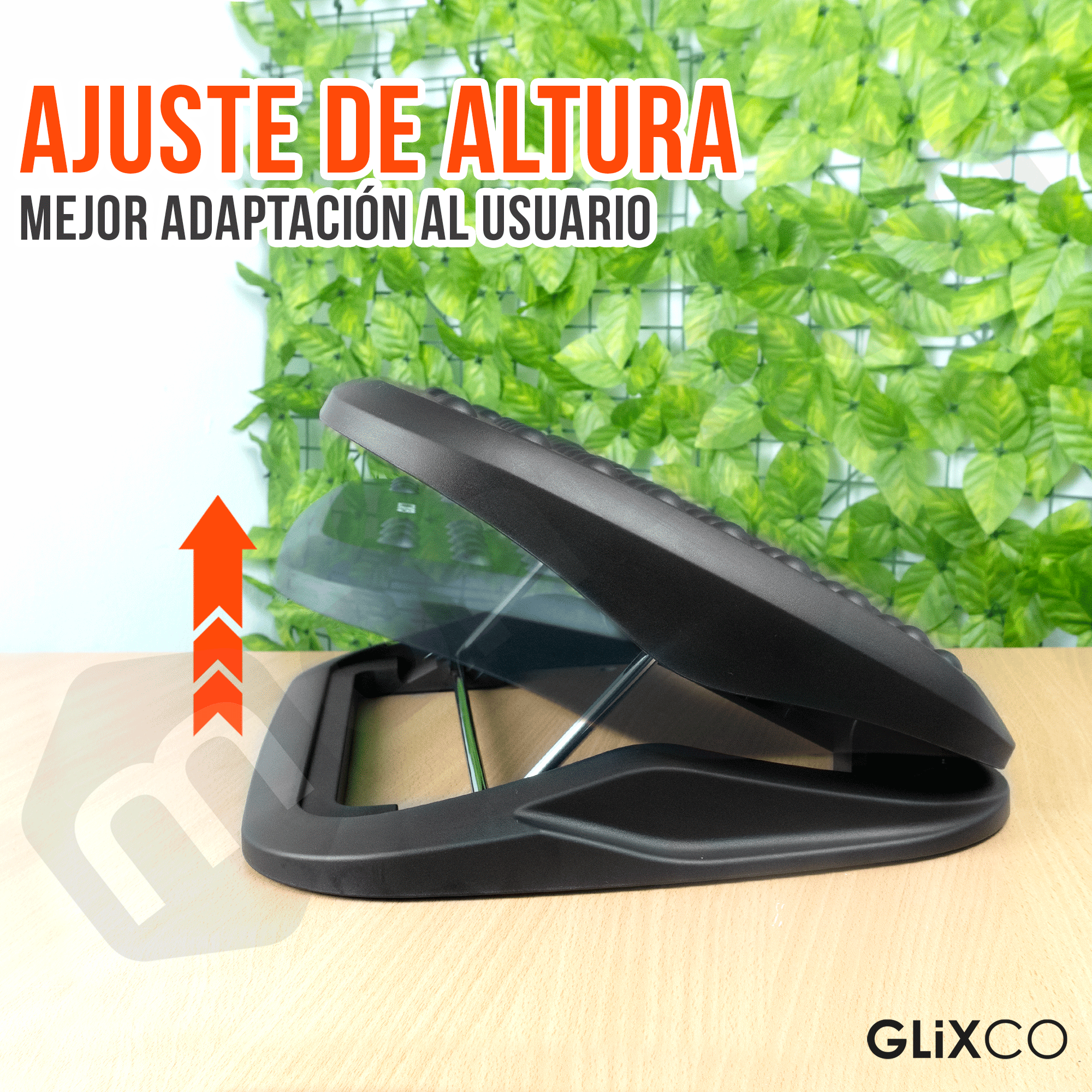 Reposapíes Ajustable con Rodillos Masajeadores