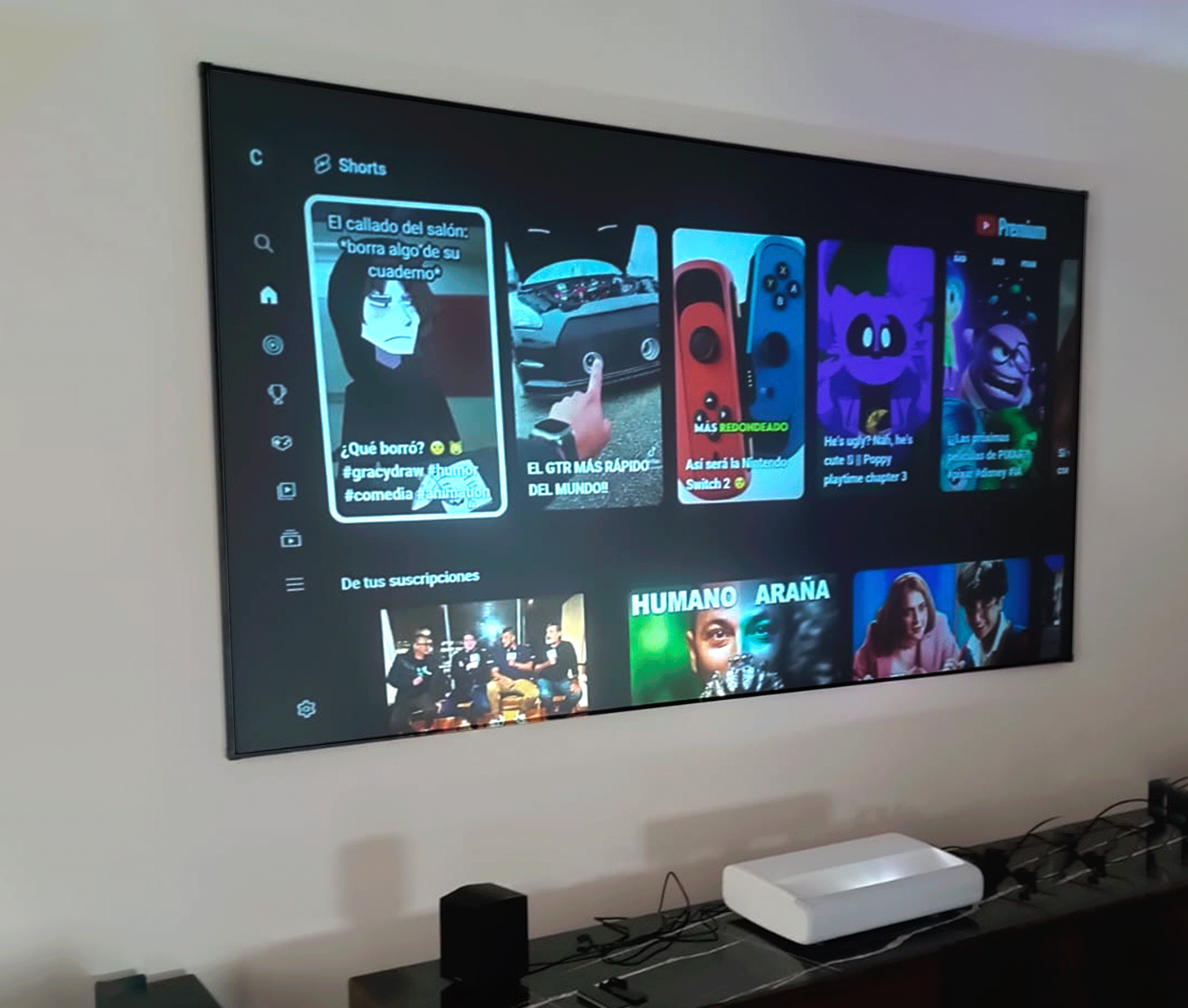 Ecran Gris con Marco de Aluminio 120 Pulg (16:9) 2.66x1.49 m / ALR