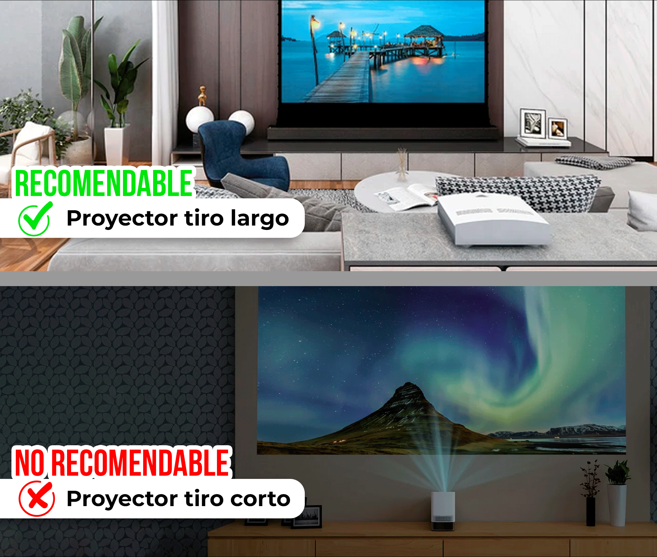 Ecran Tela Gris con Ojal 120 Pulg (16:9) 2.66x1.49 m / ALR