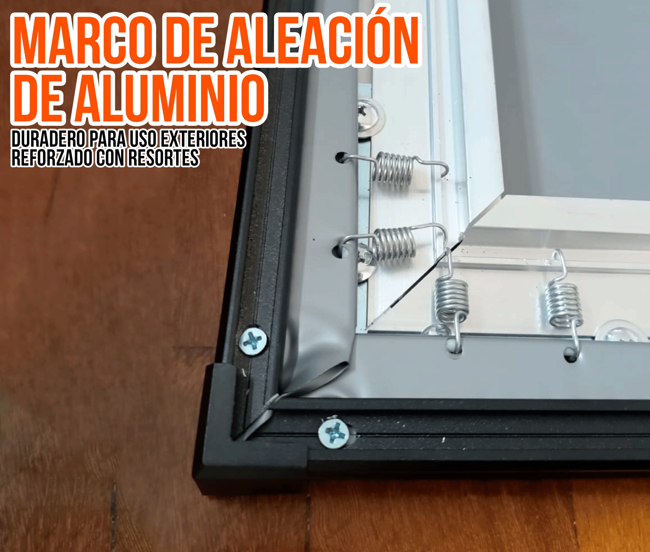 Ecran Gris con Marco de Aluminio 120 Pulg (16:9) 2.66x1.49 m / ALR