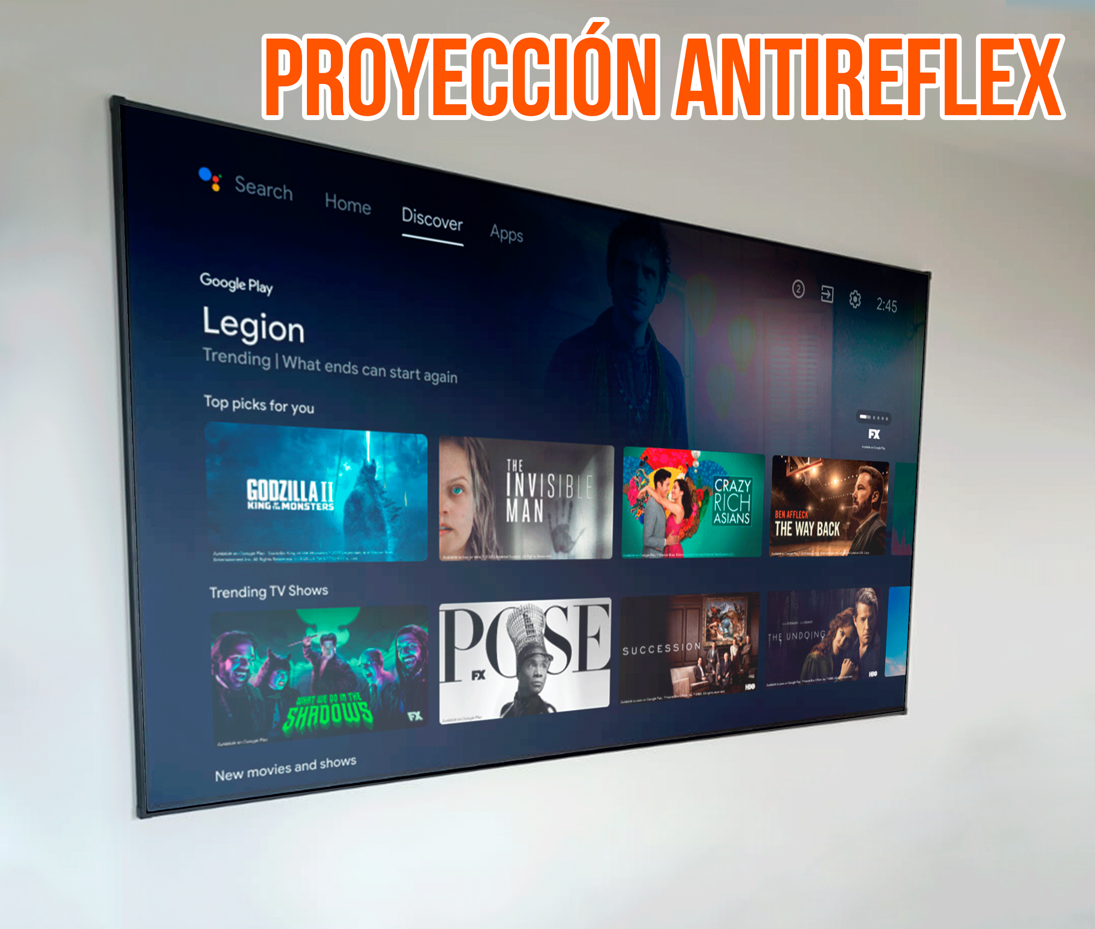 Ecran Gris con Marco de Aluminio 120 Pulg (16:9) 2.66x1.49 m / ALR