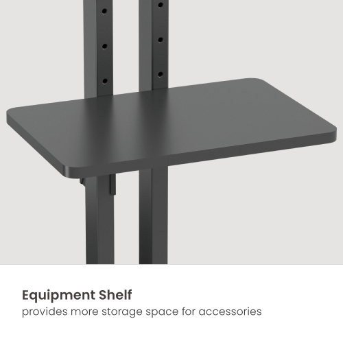 Pedestal con Rueda para TV 34 a 55 Pulg / VESA 400x400 mm / Carga 35 kg