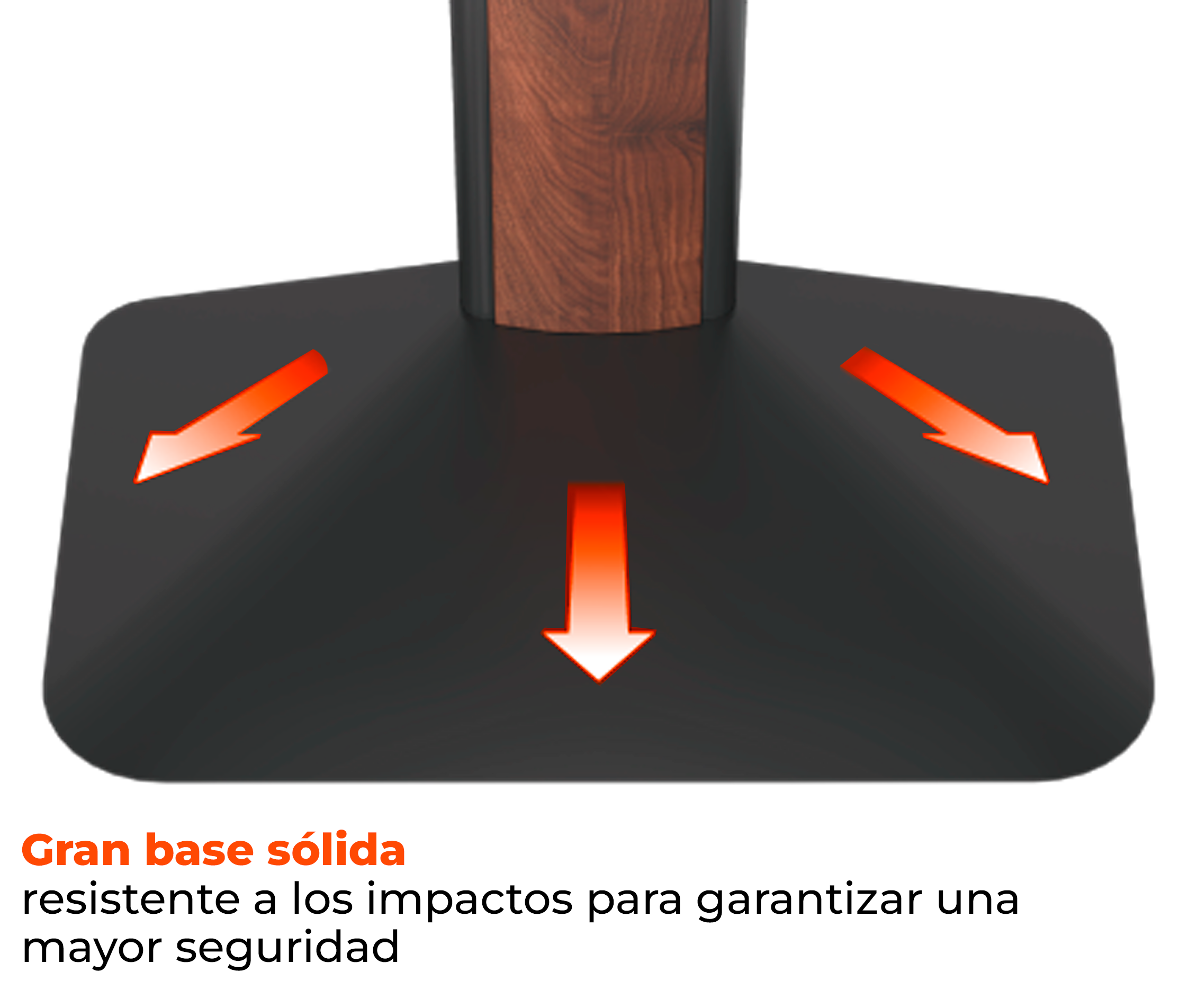 Soporte Pedestal con Base para TV 32 a 85 Pulg / VESA Max 600x400mm / Carga 50 kg