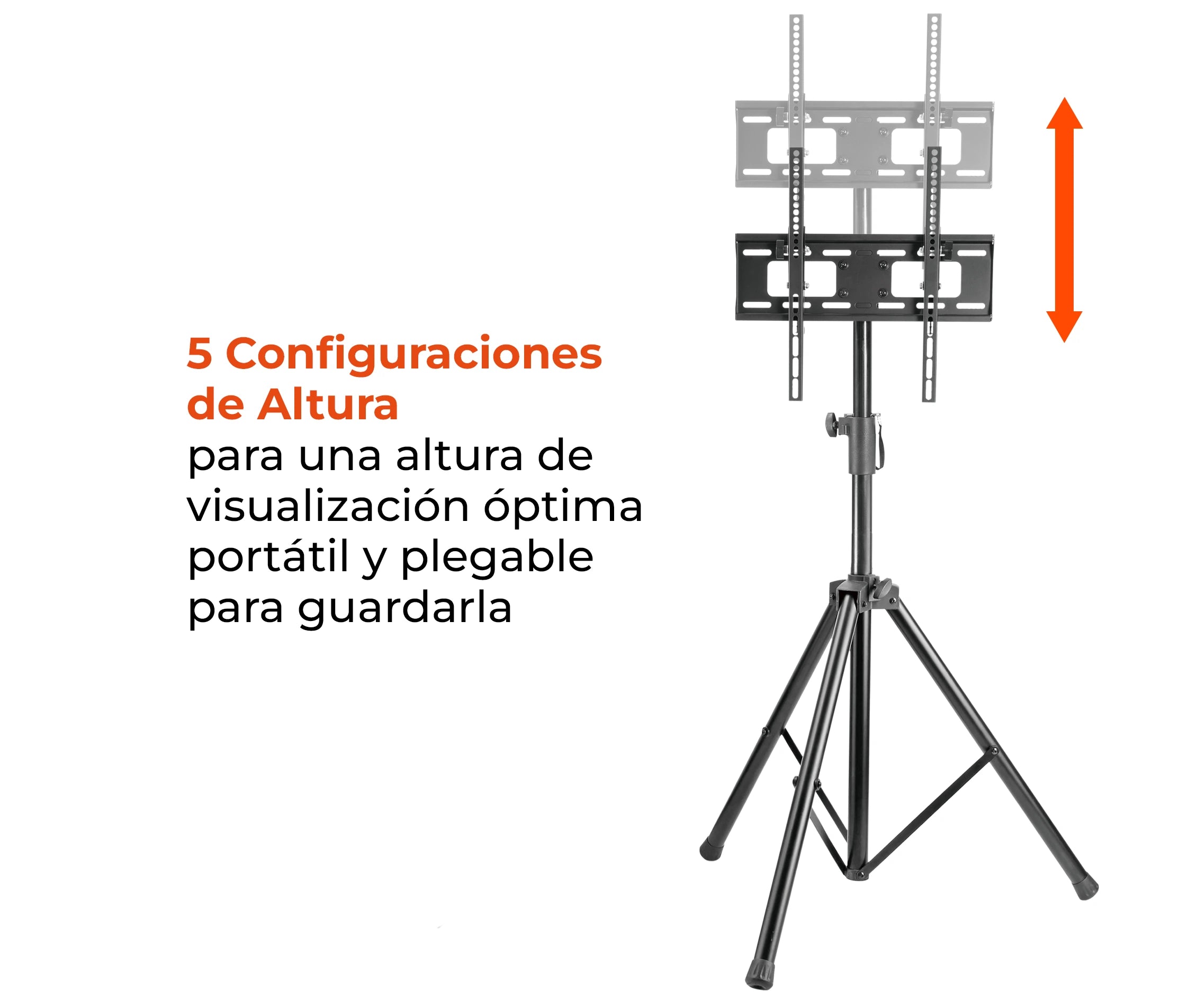 Pedestal Trípode para TV 32 a 55 Pulg / Vesa Max 40x40cm / Carga 35 kg