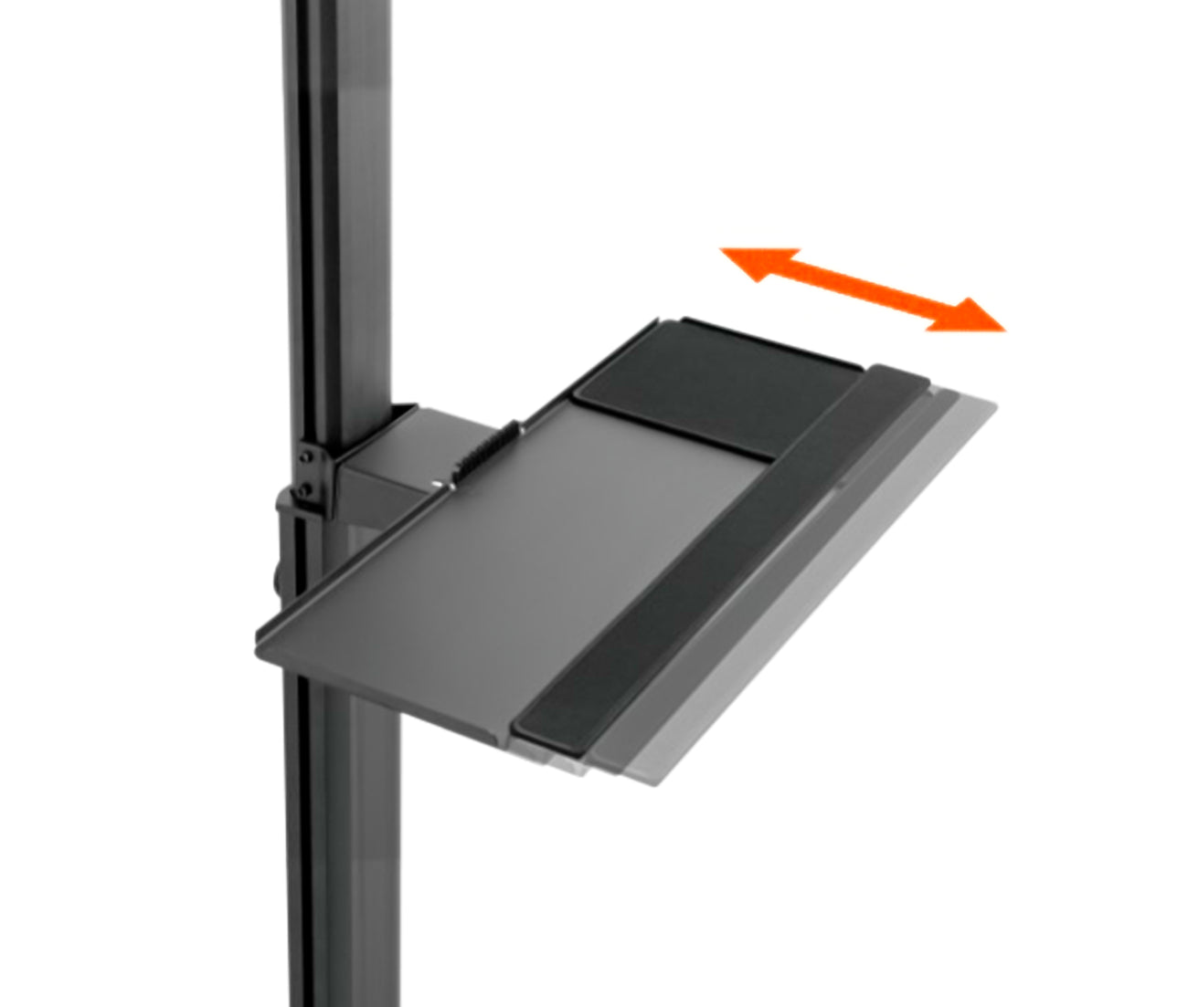 Pedestal con Ruedas para 2 Monitores 13 a 32 Pulg con Soporte para CPU y teclado