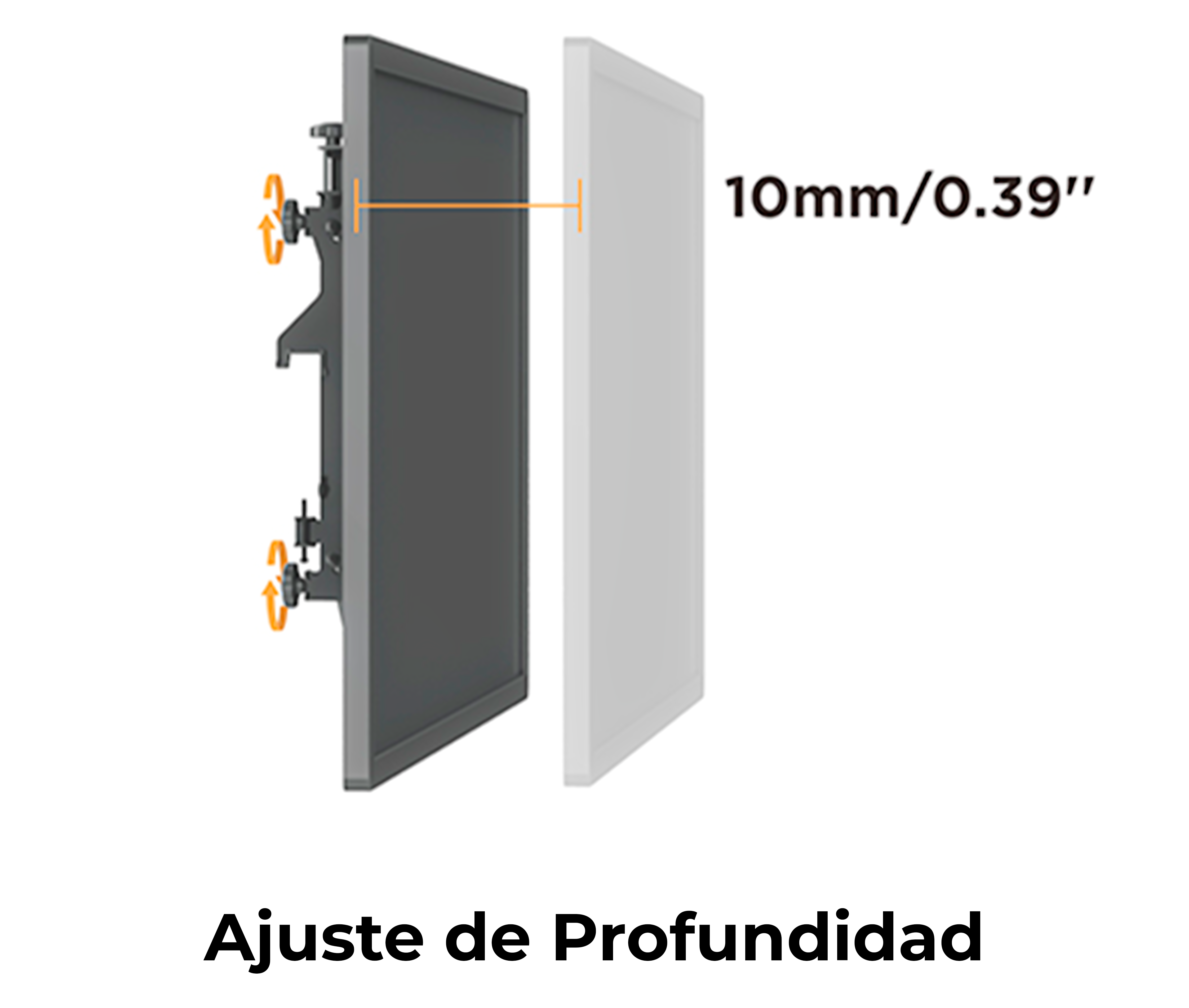 Pedestal con Ruedas Videowall 2x2 para 4 Pantallas 45 a 55 Pulg / VESA Max 600x400mm / Carga 50 kg