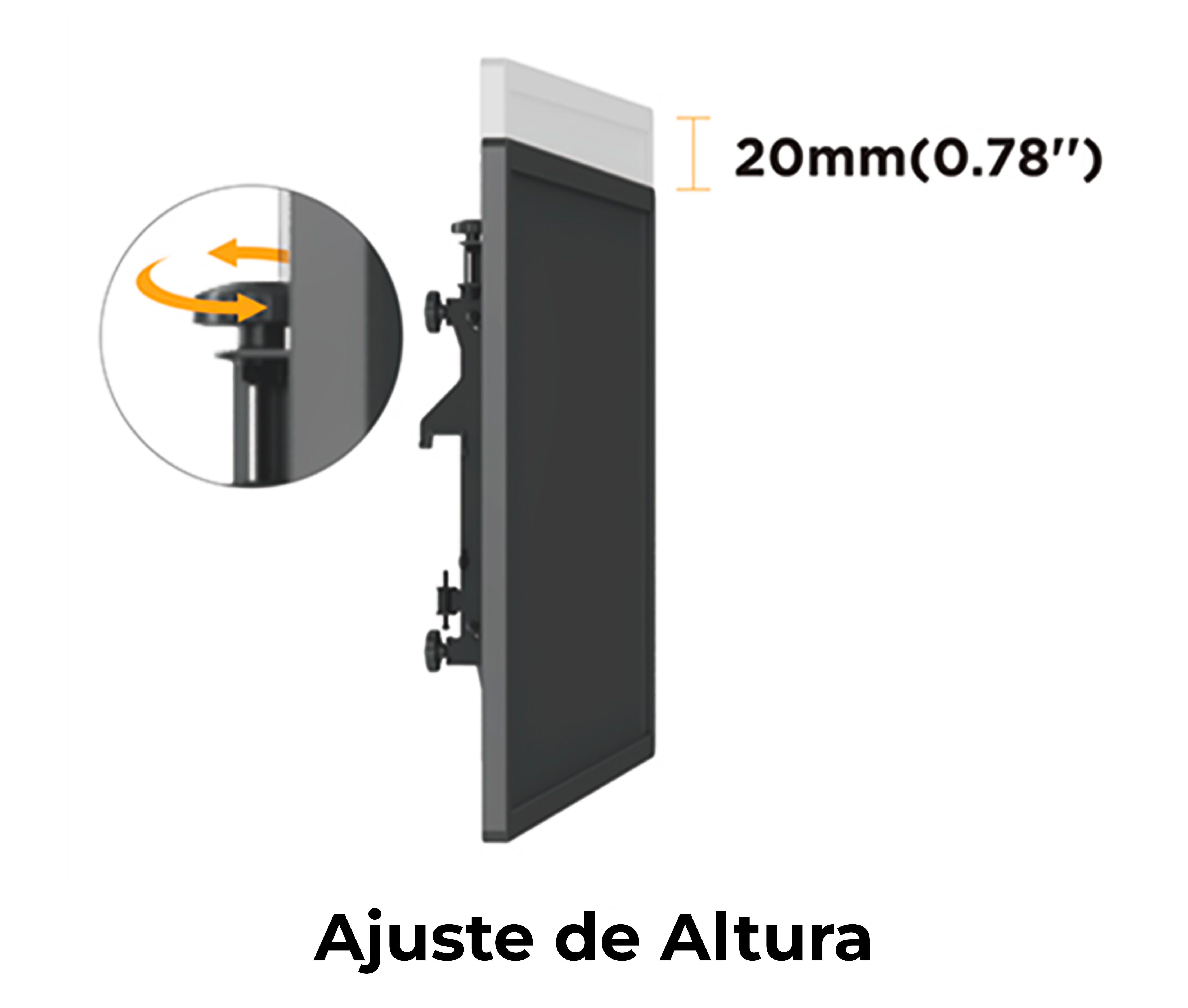 Pedestal con Ruedas Videowall 2x2 para 4 Pantallas 45 a 55 Pulg / VESA Max 600x400mm / Carga 50 kg