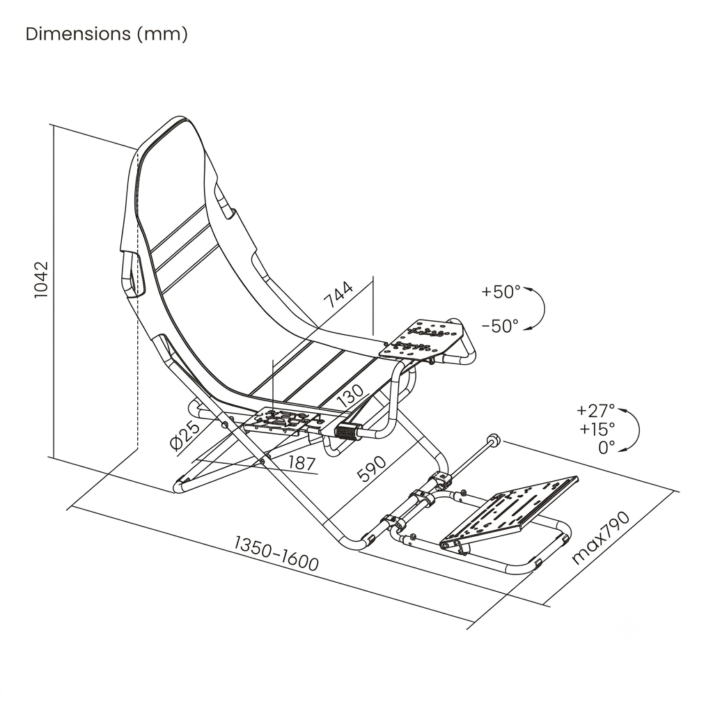 Simulador de carreras / Playseat / Cabina plegable