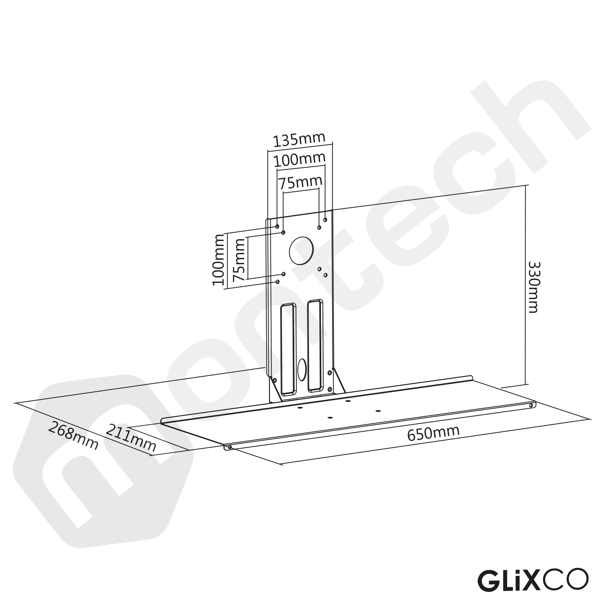 Bandeja Deslizante para Teclado - Debajo del Escritorio