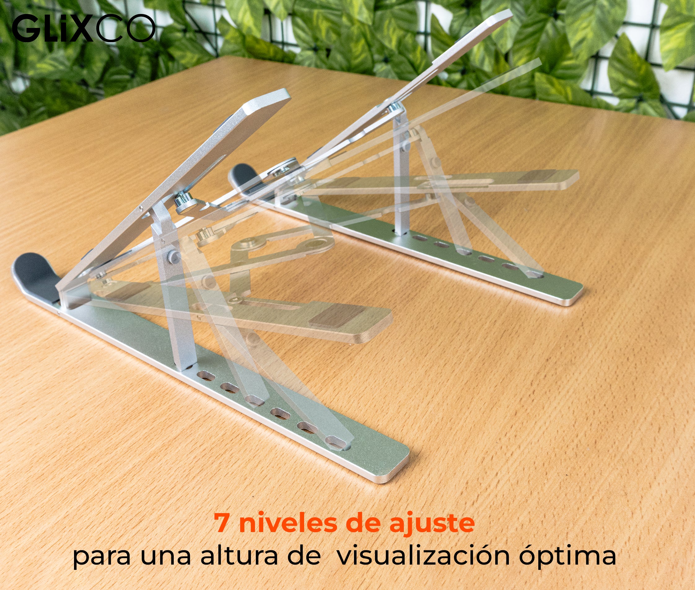 Elevador Plegable De Aluminio para Laptop 11 a 15 Pulg