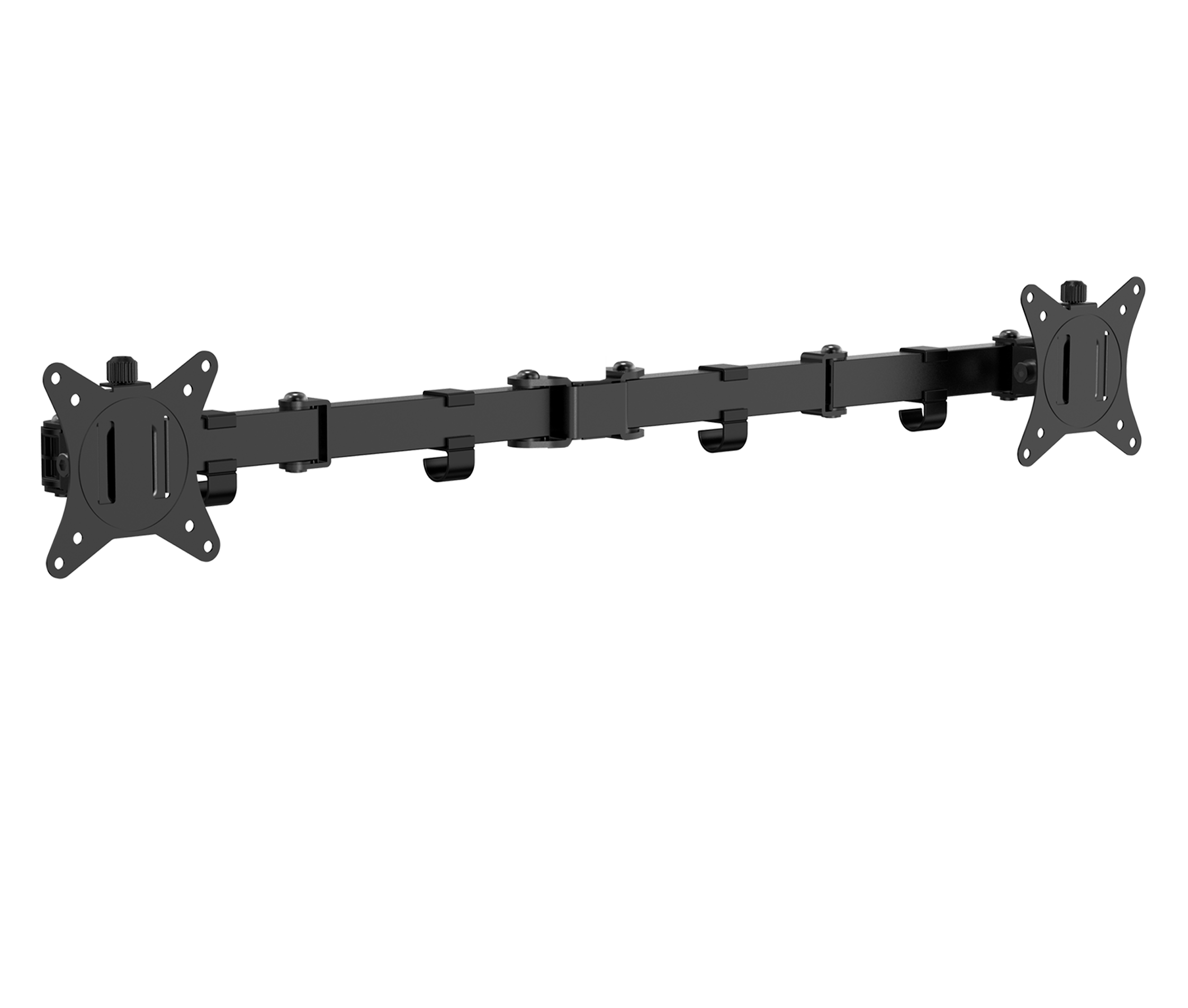 Brazo para doble Monitor 17 a 32 pulg para montaje en poste Tubular Diámetro 3.5 cm