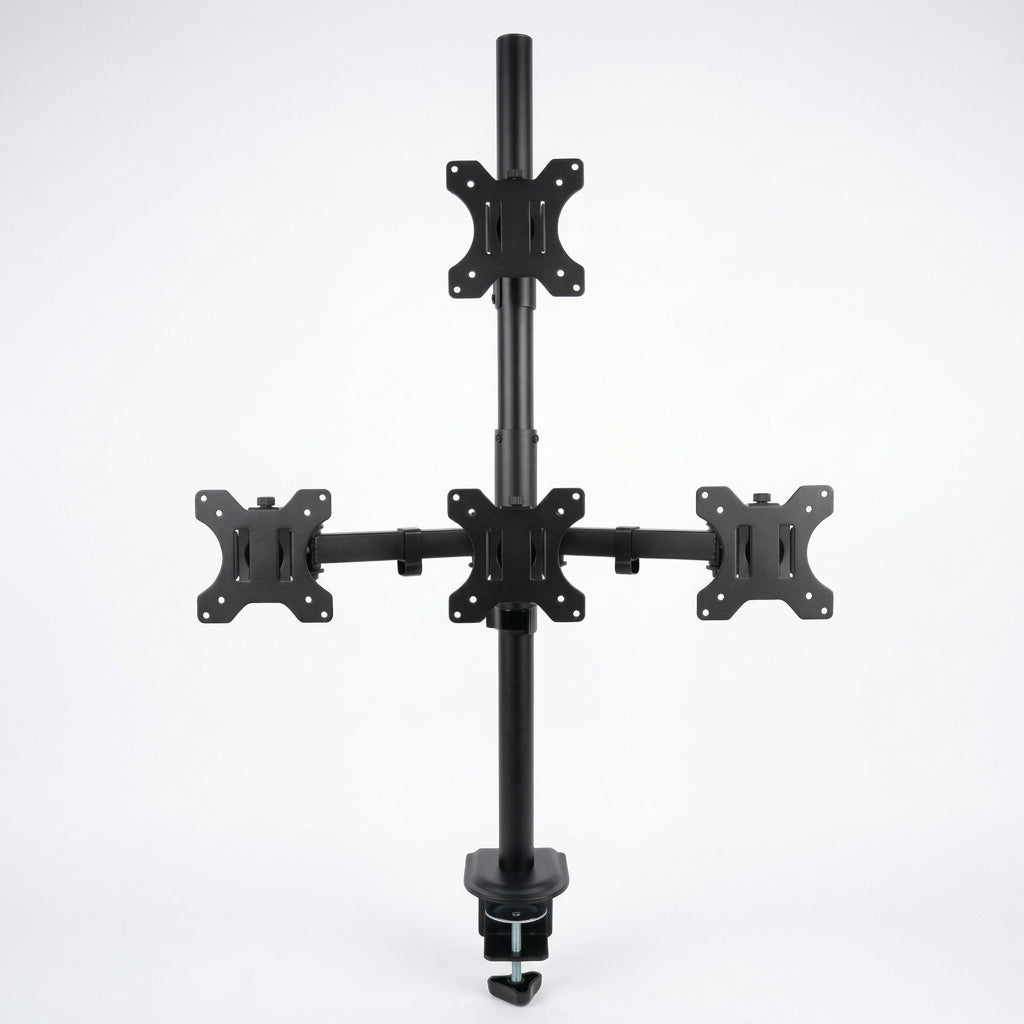 Rack Soporte Triple de Escritorio para 3 Monitores 13 a 24 Pulg