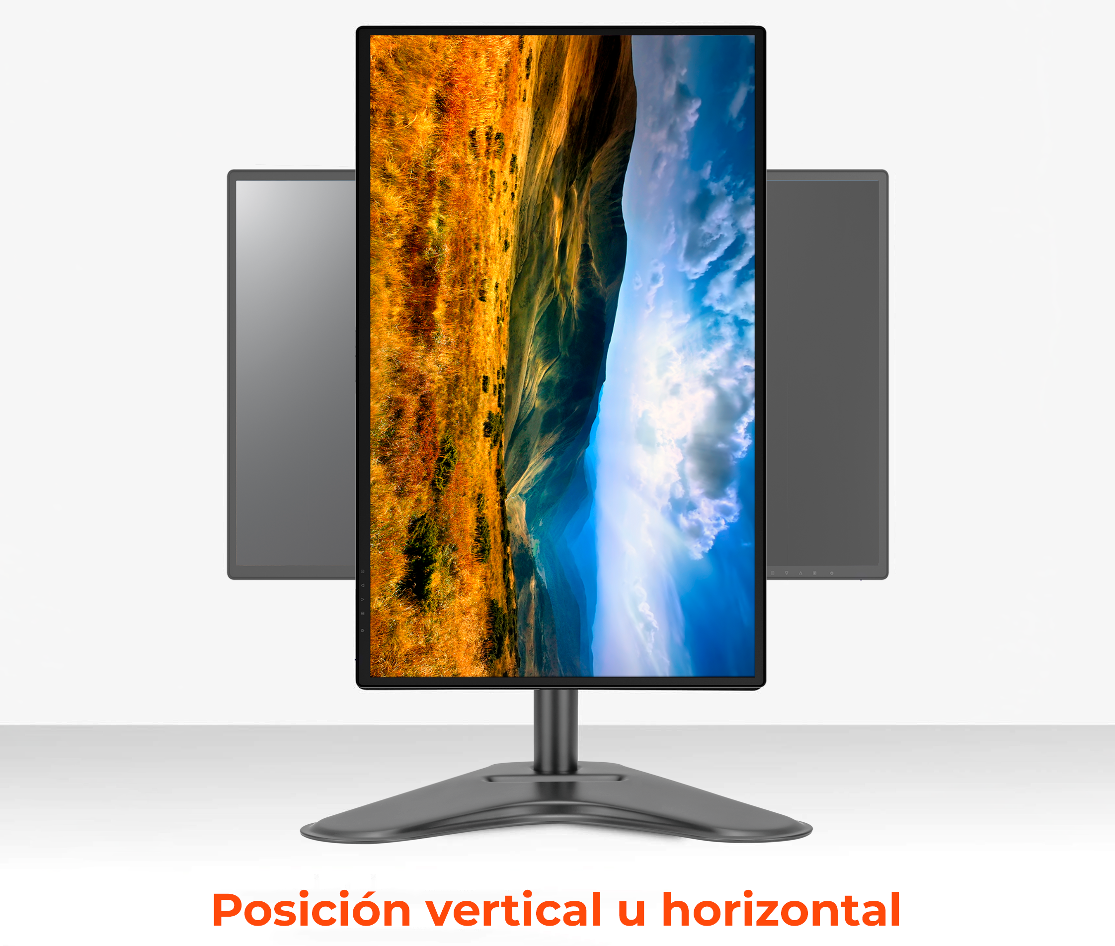 Rack Soporte con Base para Monitor 17 a 32 pulg