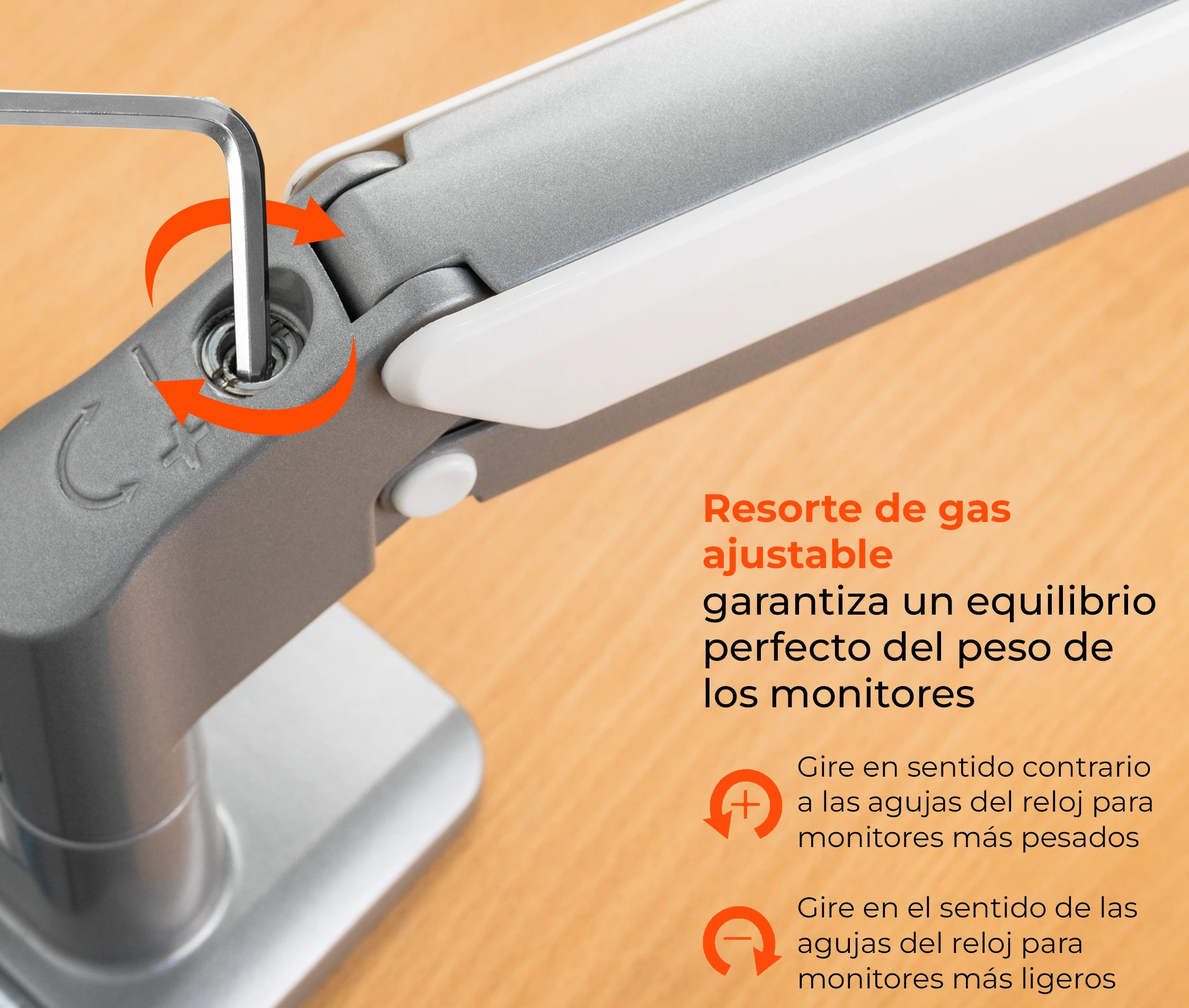 Rack Soporte Doble Brazo Corto para 2 Monitores 17 a 32 Pulg / Puertos USB 3.0 / Diseño Premium