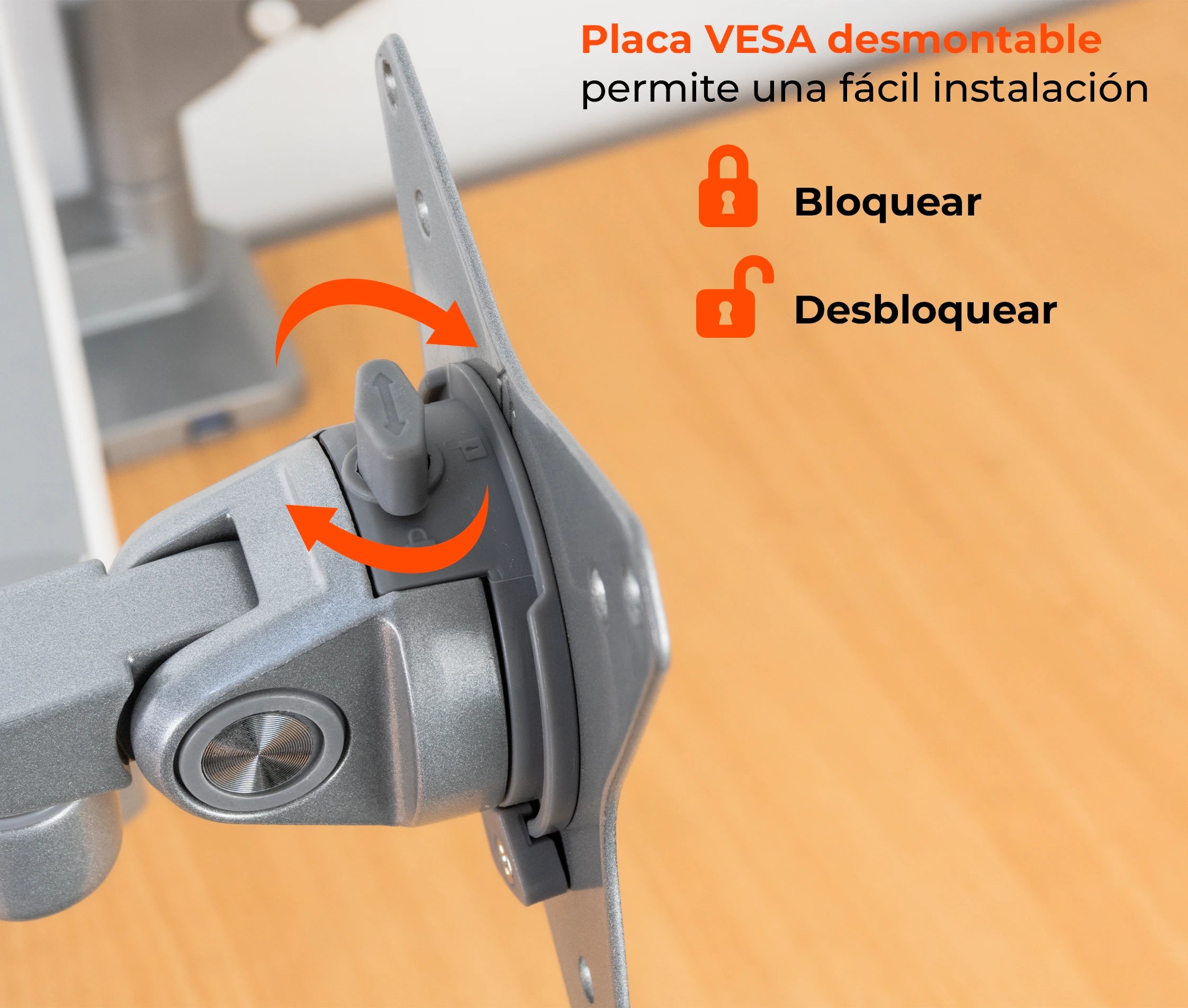 Rack Soporte Doble Brazo Corto para 2 Monitores 17 a 32 Pulg / Puertos USB 3.0 / Diseño Premium