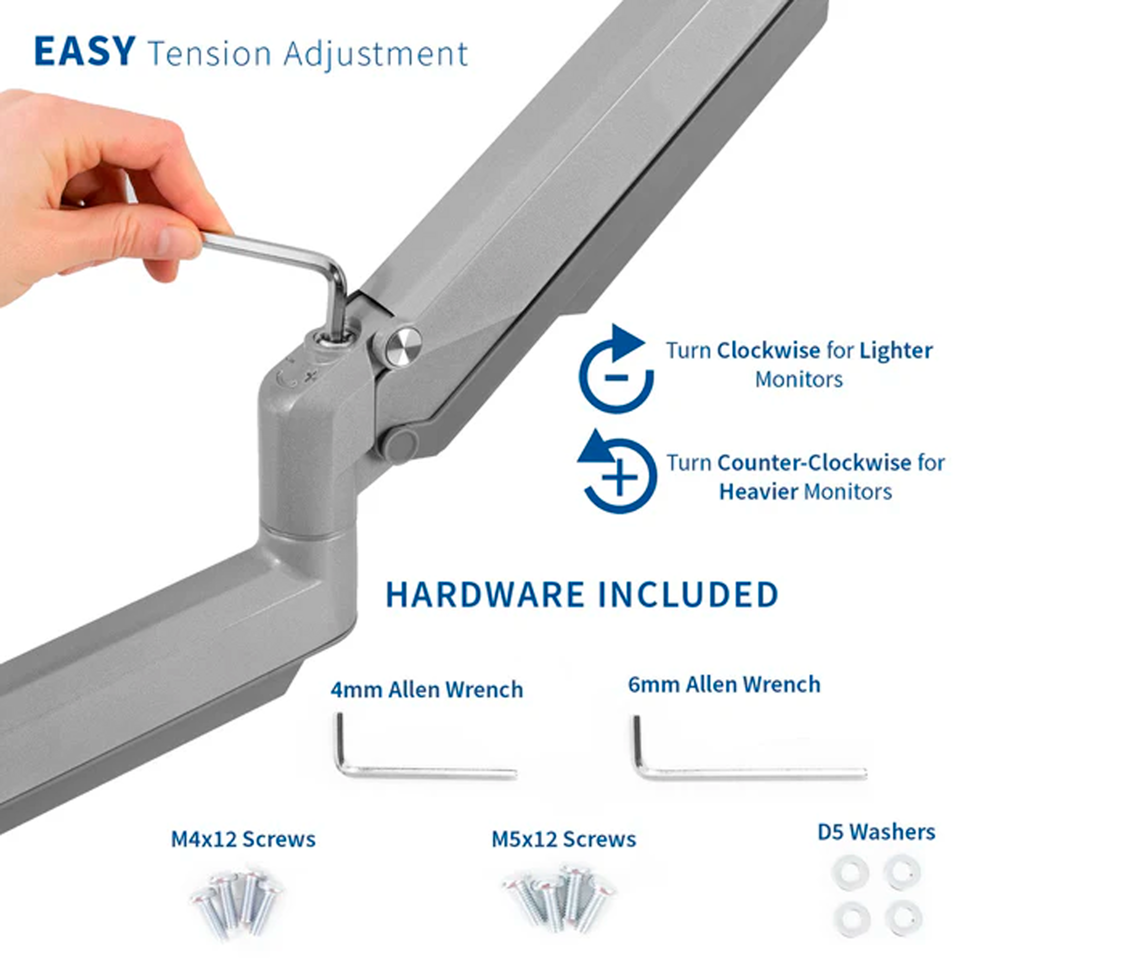 Rack Soporte de Escritorio con Gas Spring para Monitor Apple iMac 24" M1 Chip