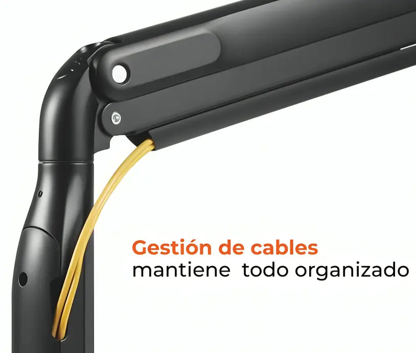 Rack Soporte Gas Spring de Escritorio Monitor Curvo Gaming Odyssey 17 a 43 Pulg / Carga 18Kg