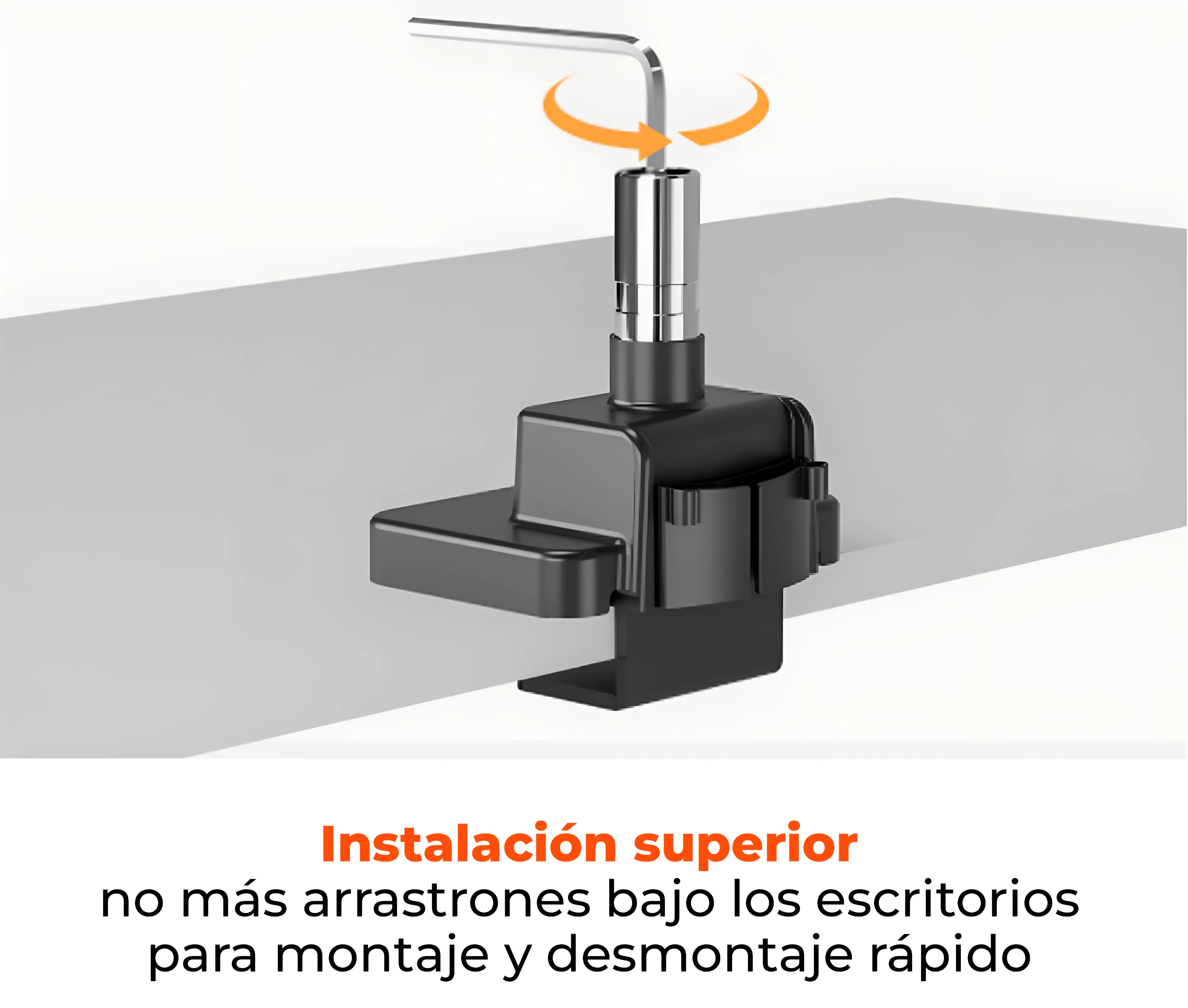 Rack Soporte con Gas Spring de Escritorio para Monitor Samsung Odyssey Ark 24 a 57 Pulg