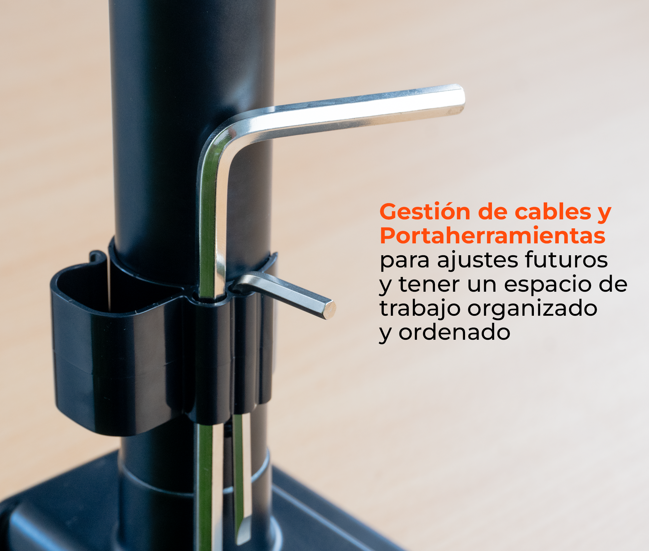 Rack Soporte con Gas Spring de Escritorio para Monitor Samsung Odyssey Ark 24 a 57 Pulg