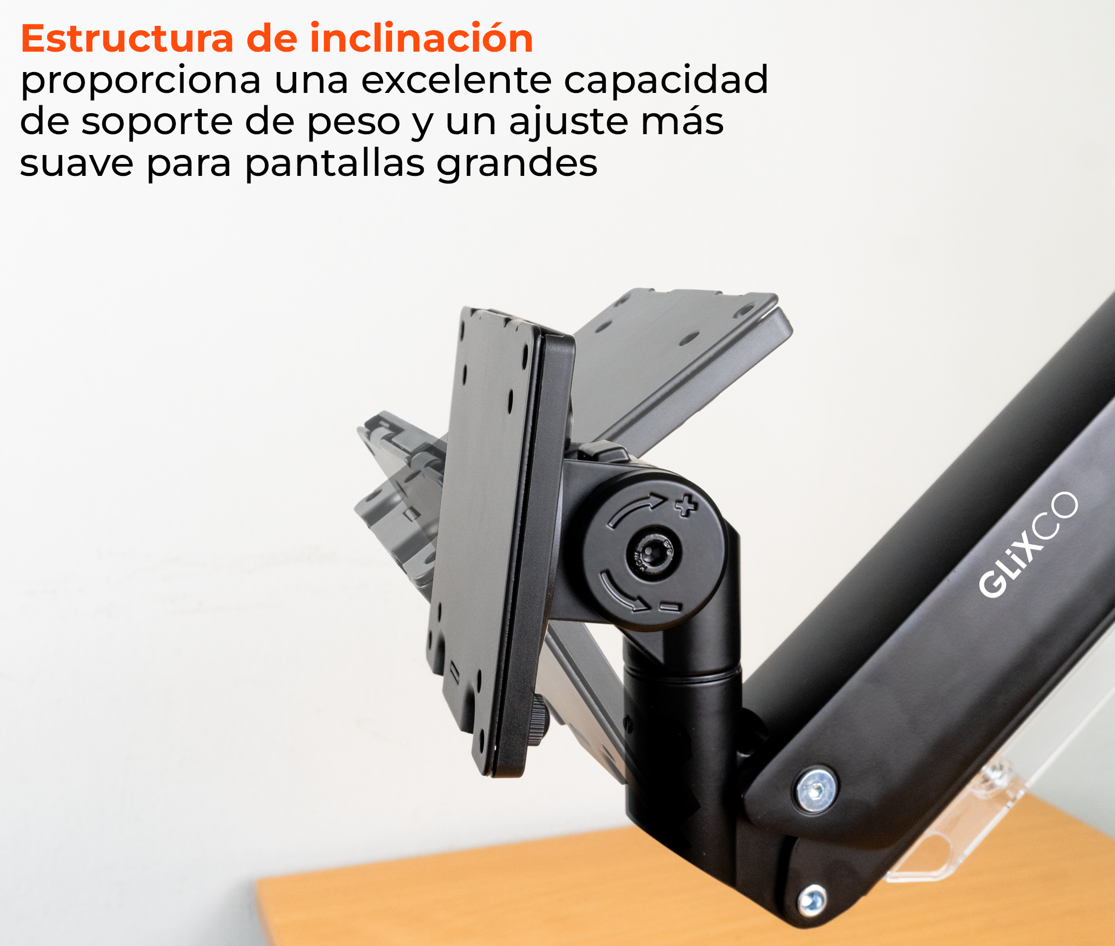 Rack Soporte con Gas Spring de Escritorio para Monitor Samsung Odyssey Ark 24 a 57 Pulg