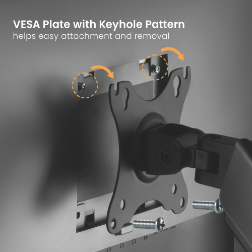 Soporte con Gas Spring de escritorio para Monitor 13 a 32 Pulg