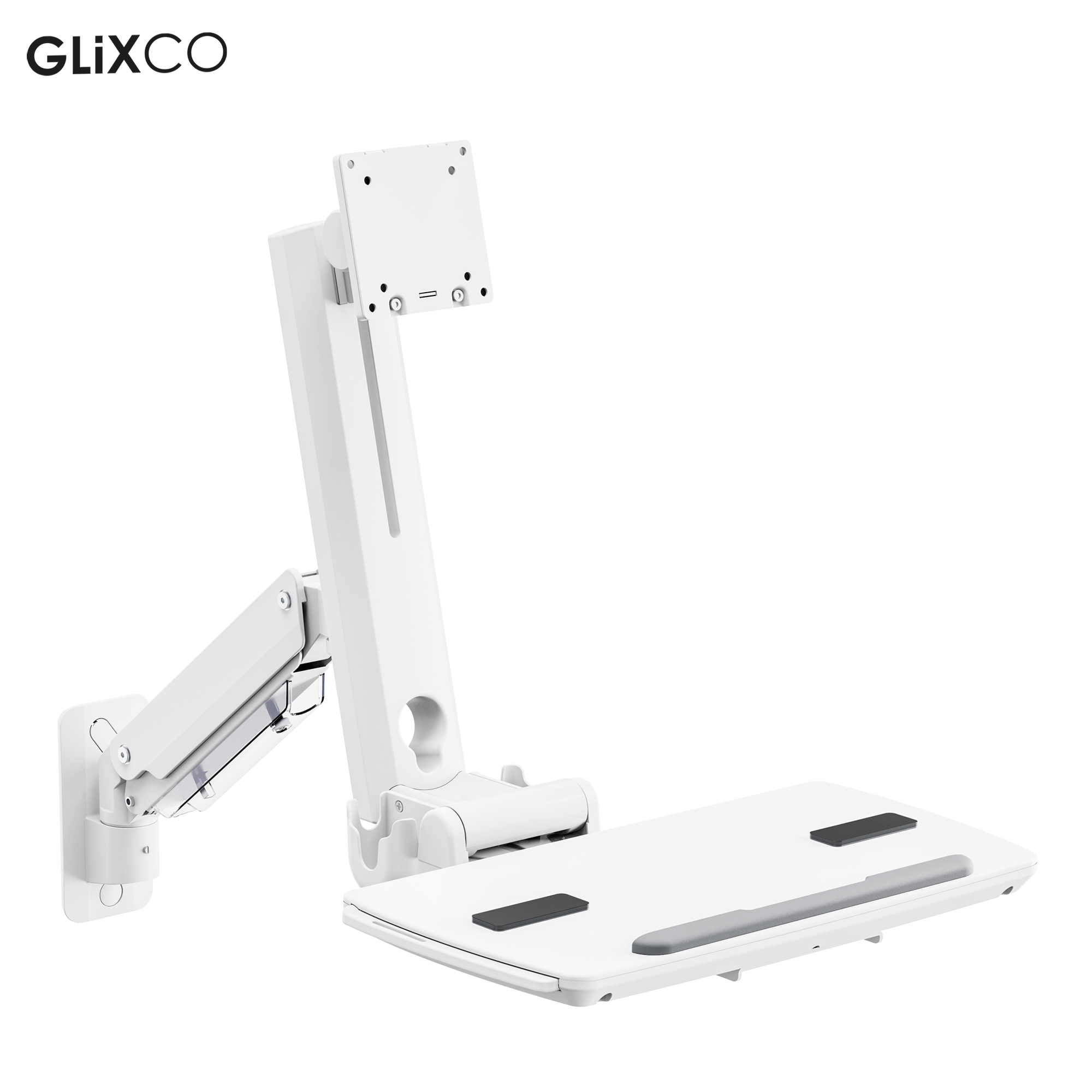 Estación de trabajo médico de pared para Monitor 17-49 Pulg