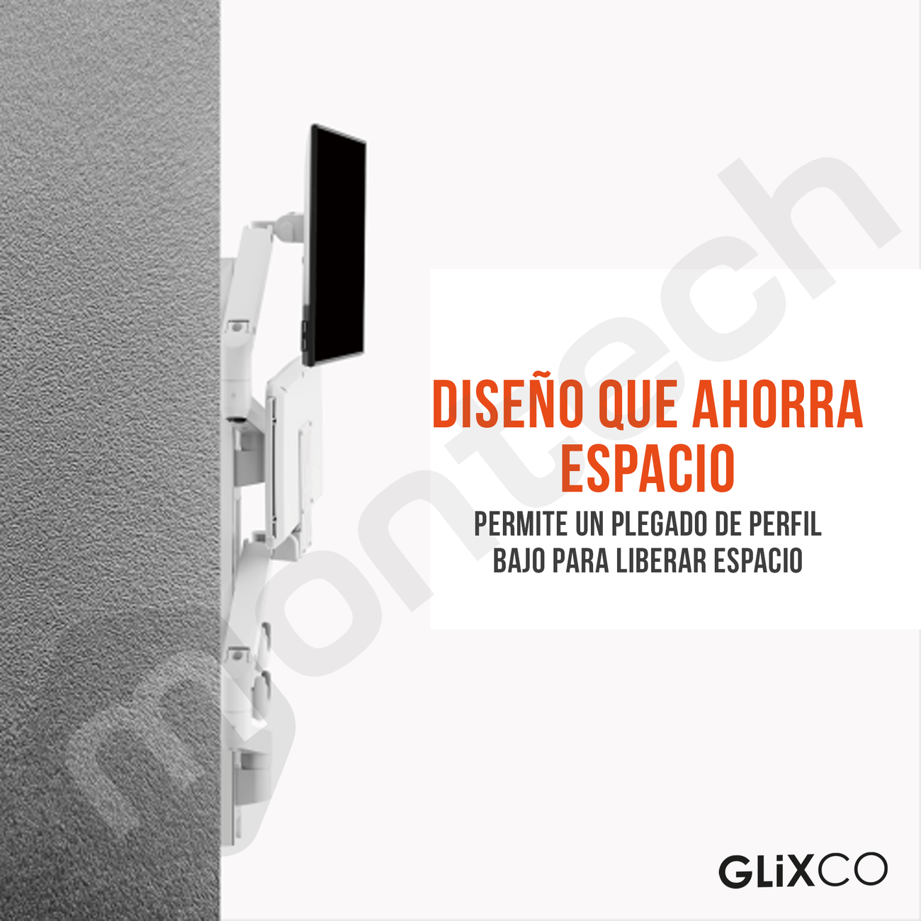 Estación de trabajo médica de pared de alta resistencia para Monitor 17-49 Pulg