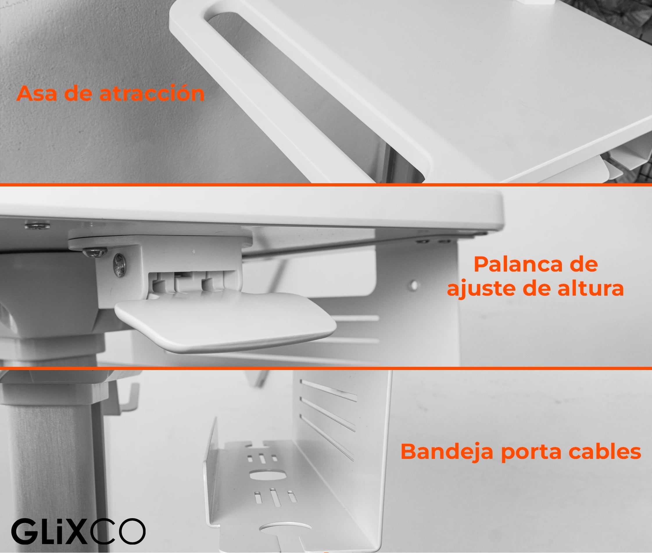 Carro Médico Multialmacén y Soporte para Monitor 17 a 27 Pulg