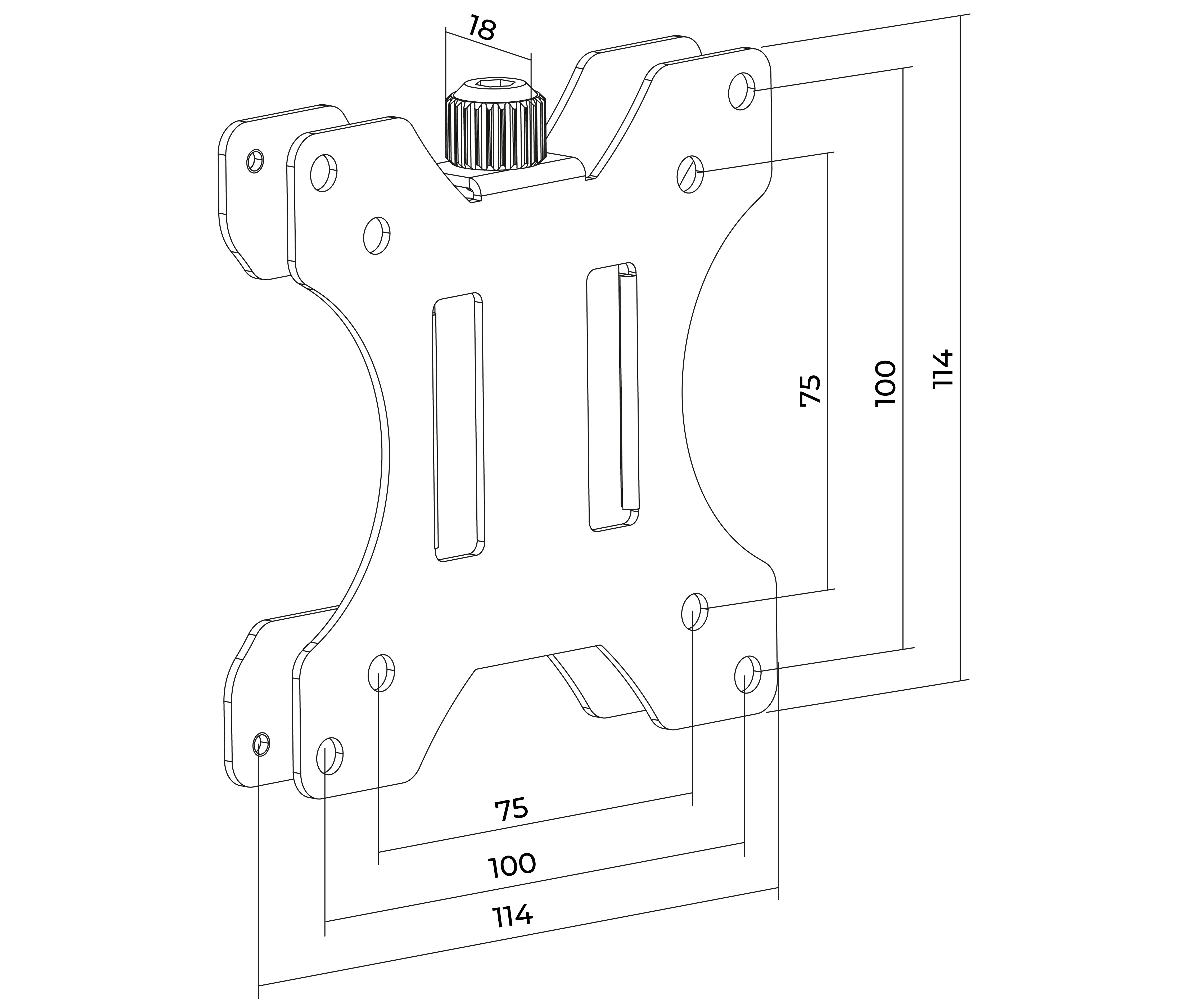 Soporte para Mini PC HP EliteDesk ProDesk Thin Client / Fijación en escritorio / Detras del Monitor o Pared