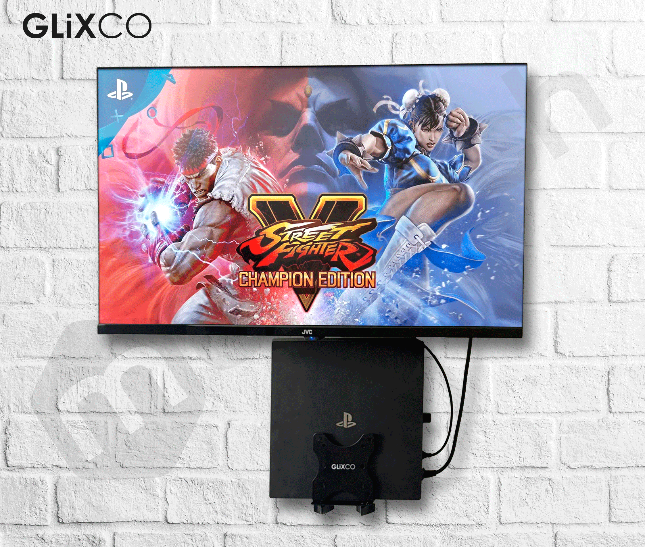 Rack Soporte de Pared para Playstation 4 / PS4 - Ancho Regulable 1.7 a 7.0cm