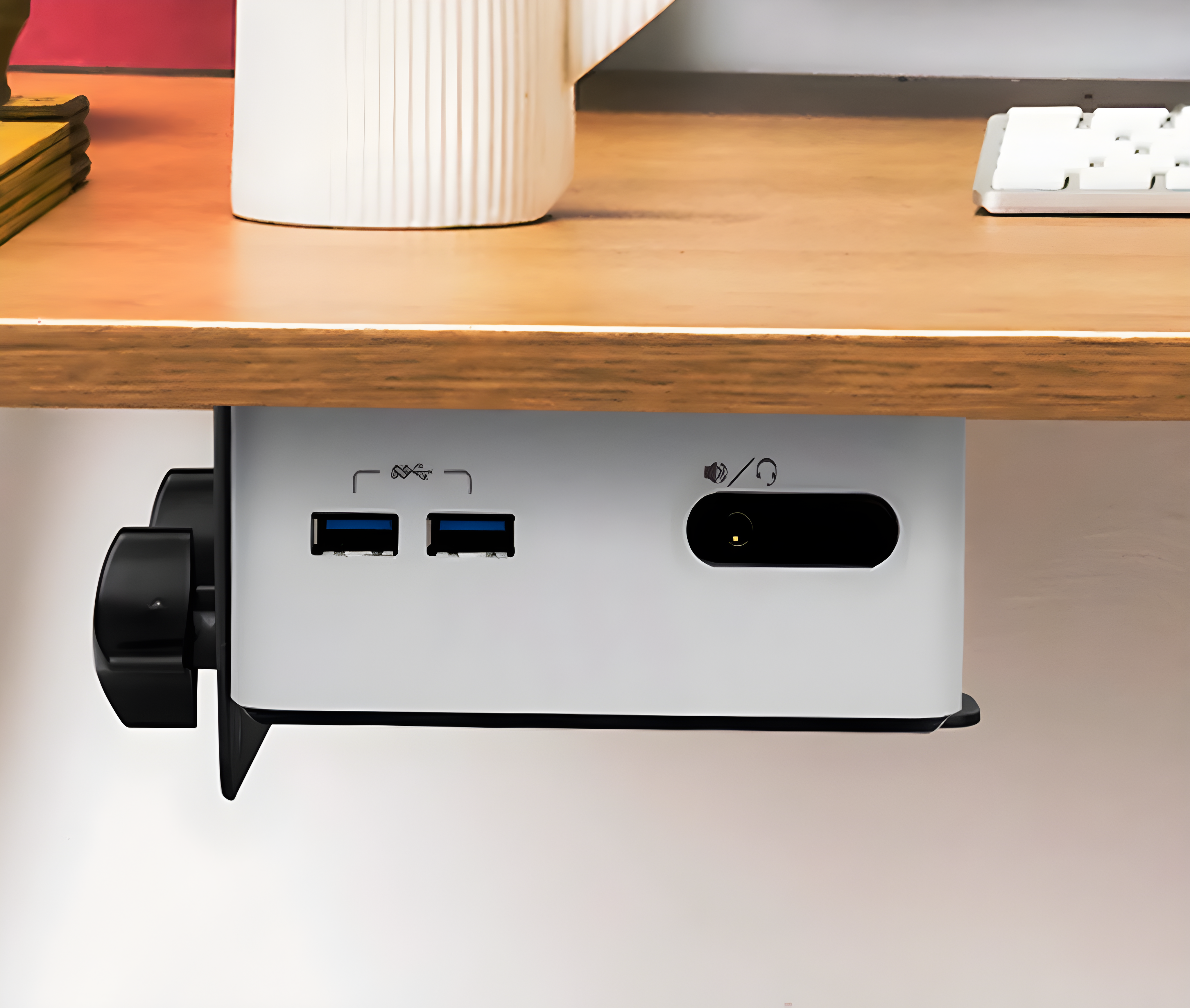 Soporte Universal para Mini PC/ CPU - Fijación Debajo de Escritorio, Poste Tubular y Rack