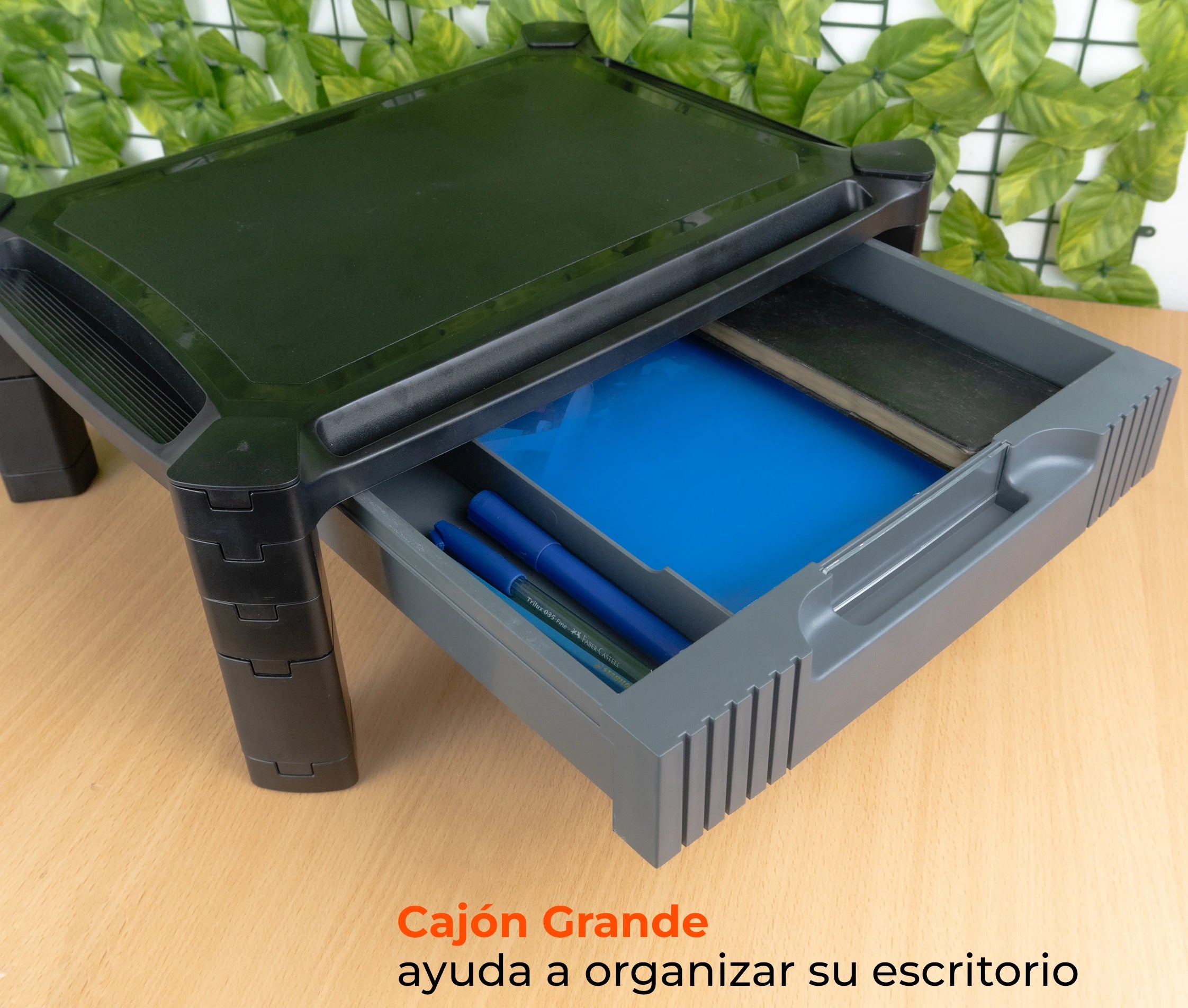 Mesa de Elevacion para Monitor 13 a 32 Pulg con cajón extraíble / Altura 16.8 cm