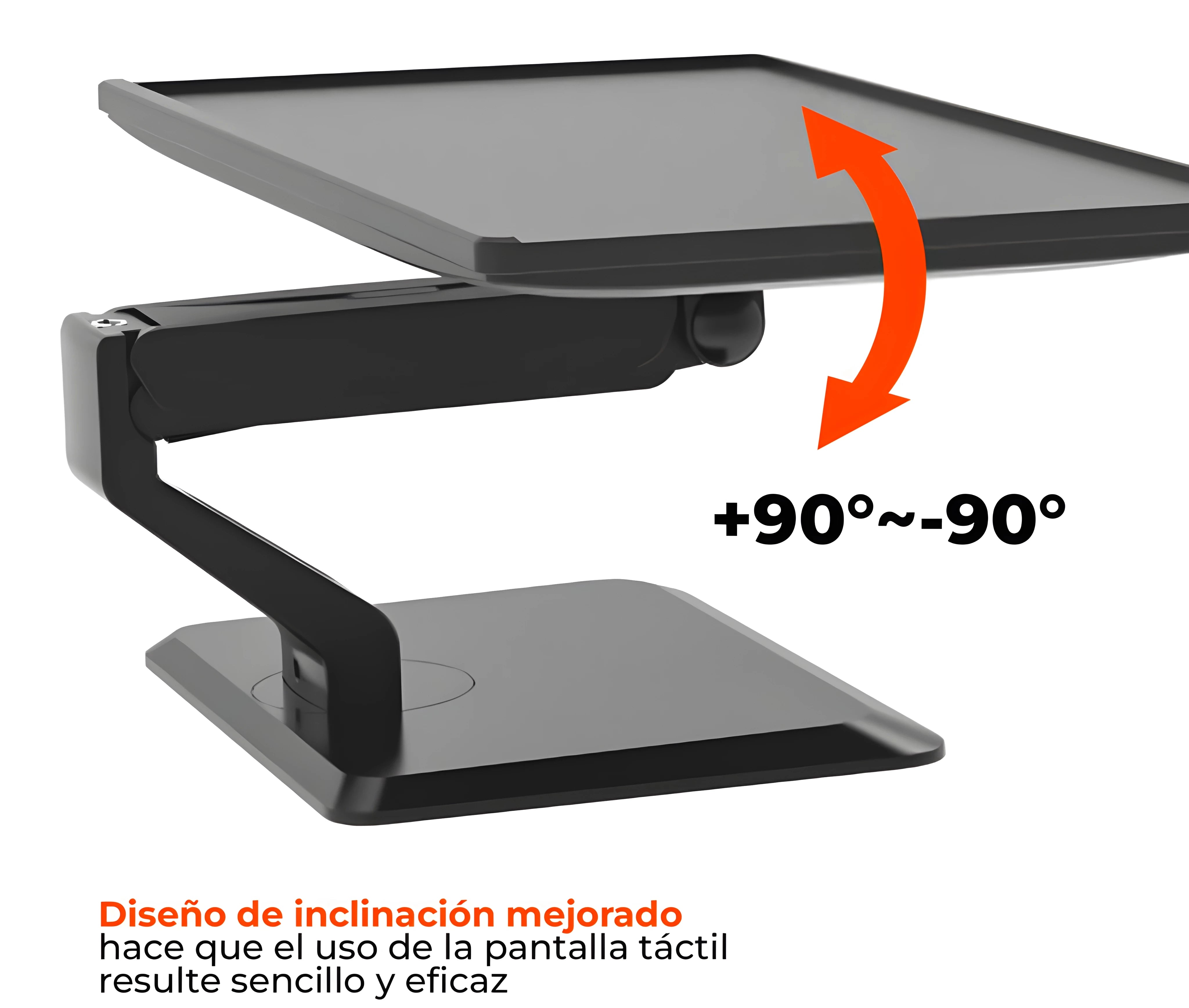 Rack Soporte con Gas Spring de Escritorio para Monitor de Pantalla Táctil de 17 a 32 pulg