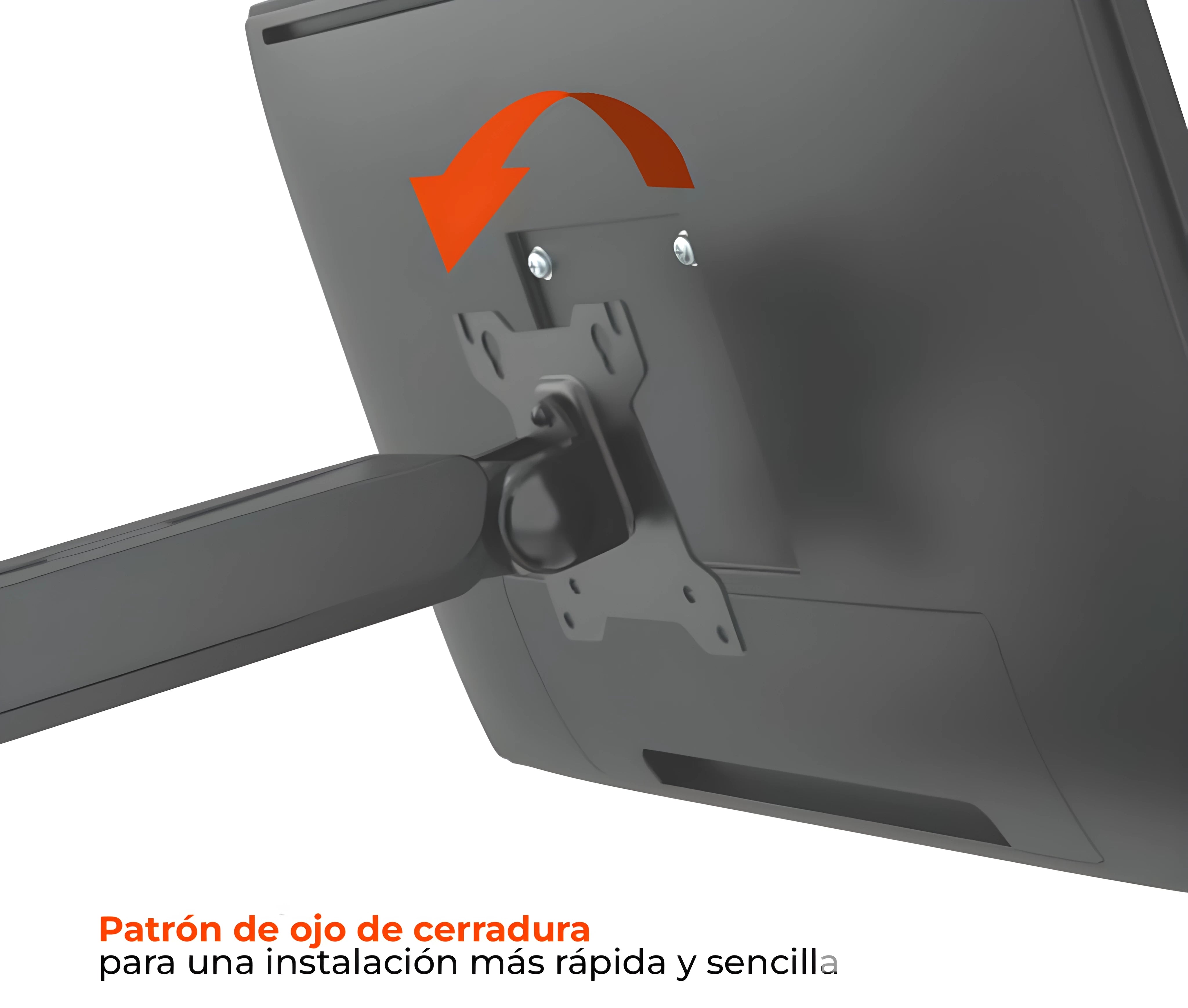 Rack Soporte con Gas Spring de Escritorio para Monitor de Pantalla Táctil de 17 a 32 pulg