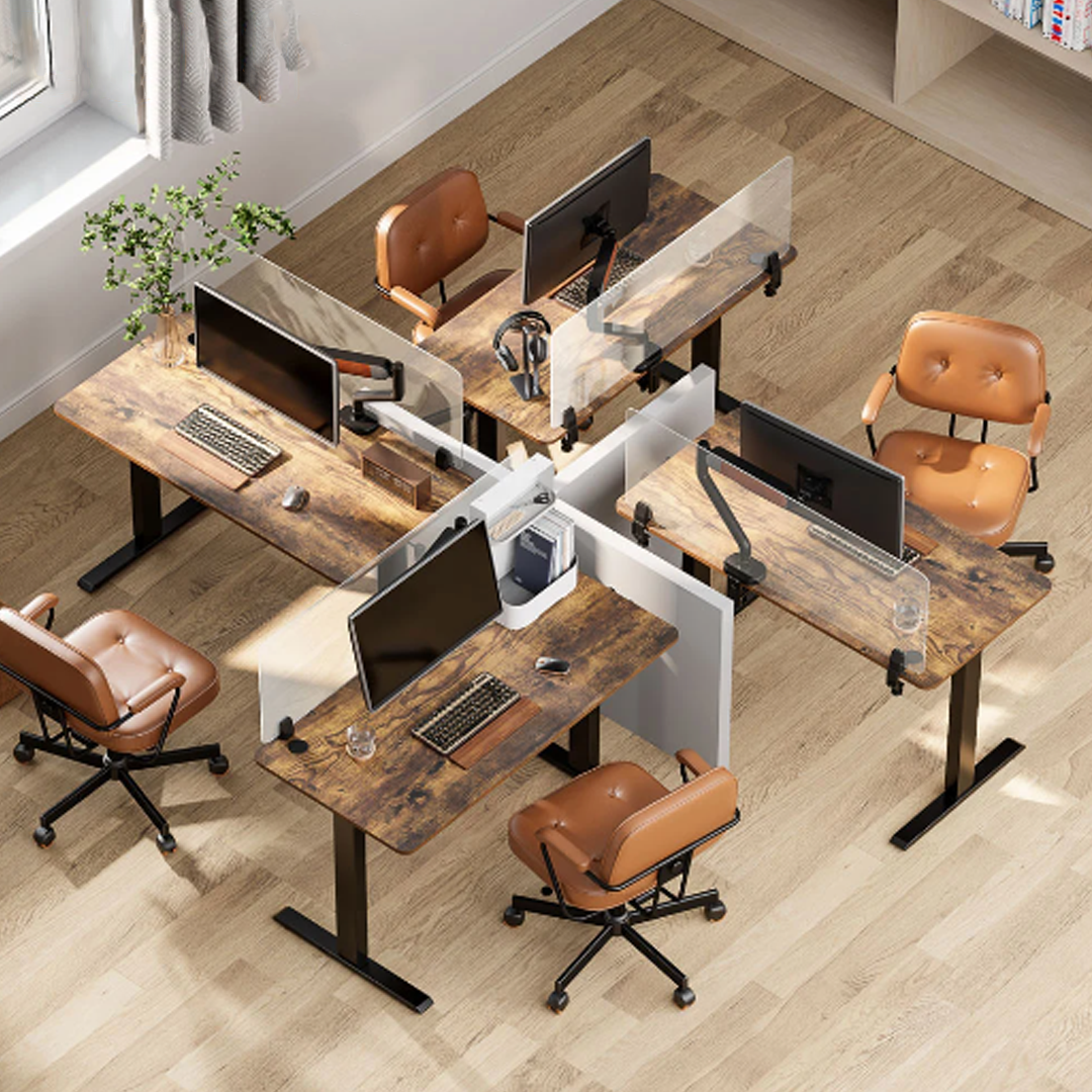 Escritorio con Altura Ajustable Manual / Tablero 120x60 cm / Espesor 15mm / Carga 70 kg