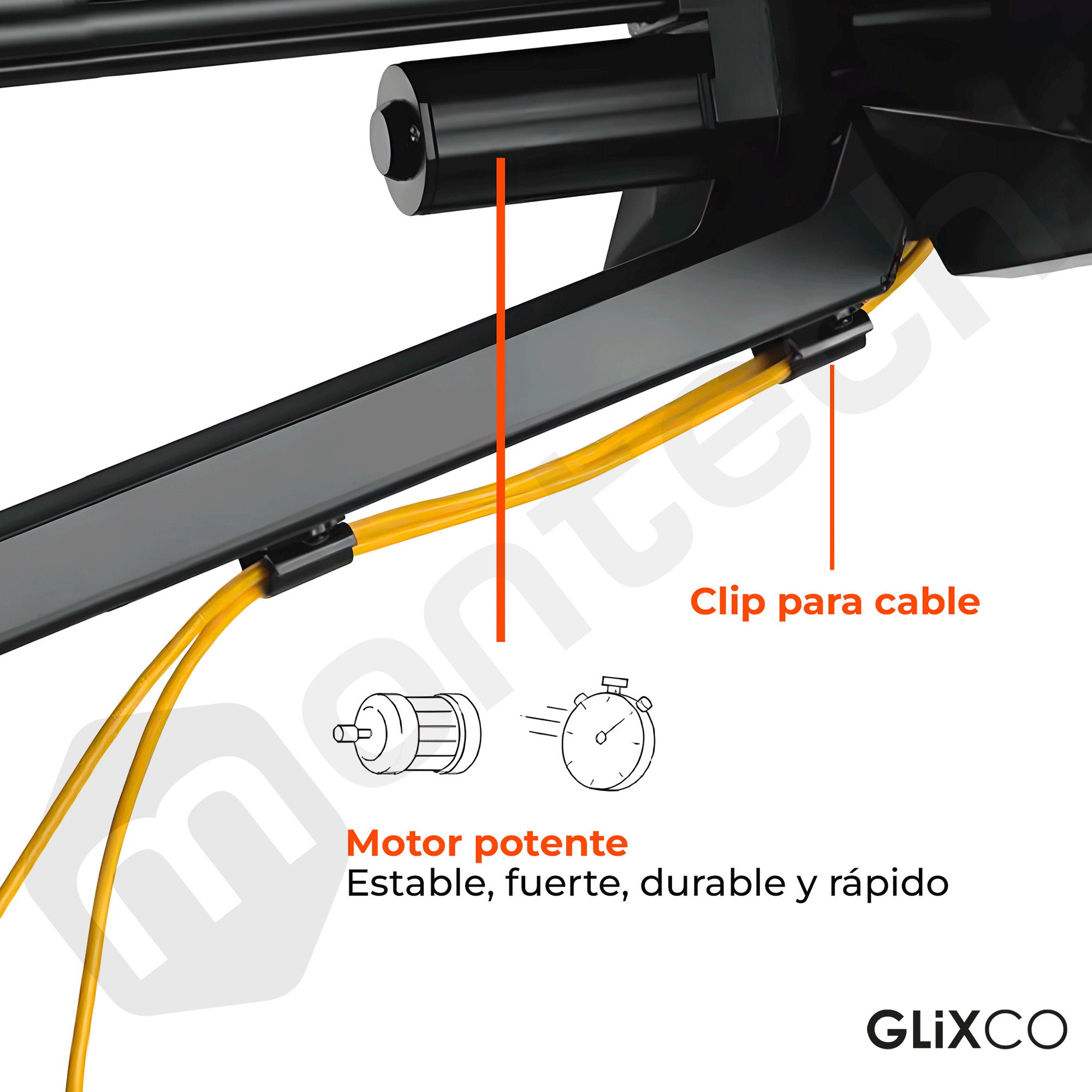 Rack Eléctrico Motorizado TV 43 a 70 Pulg / VESA Max 600x400mm / Carga 35 kg