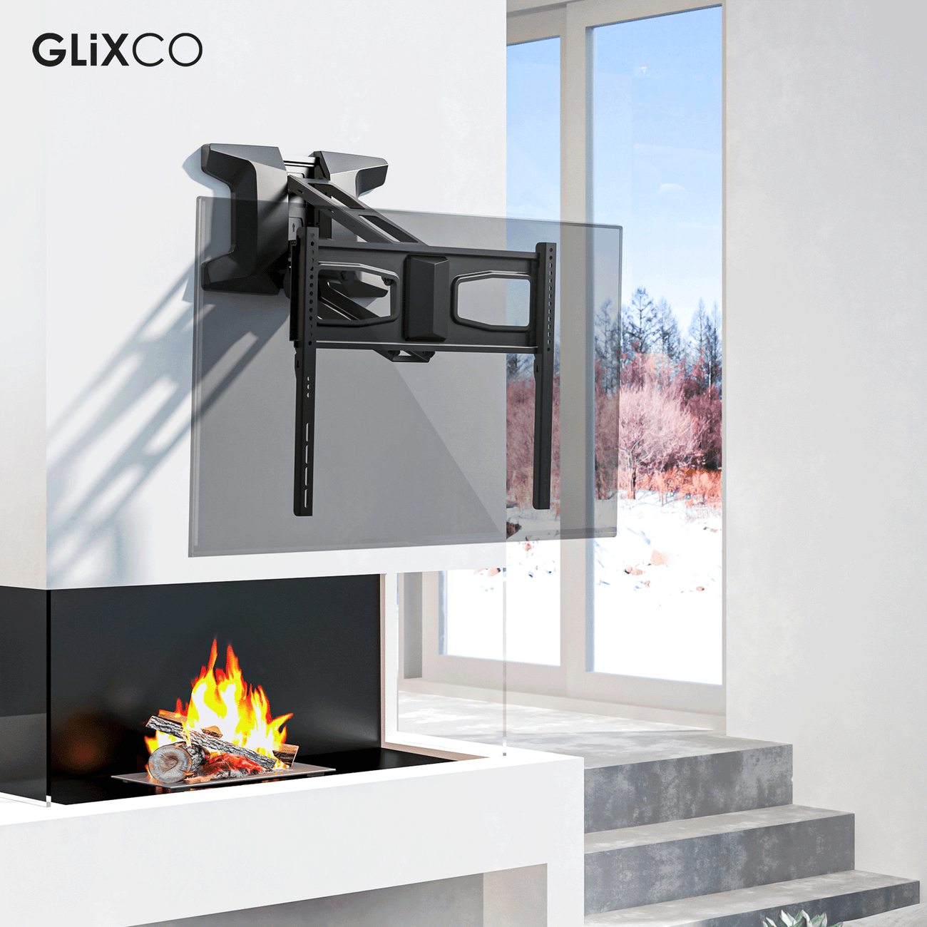 Rack Eléctrico Motorizado TV 43 a 70 Pulg / VESA Max 600x400mm / Carga 35 kg