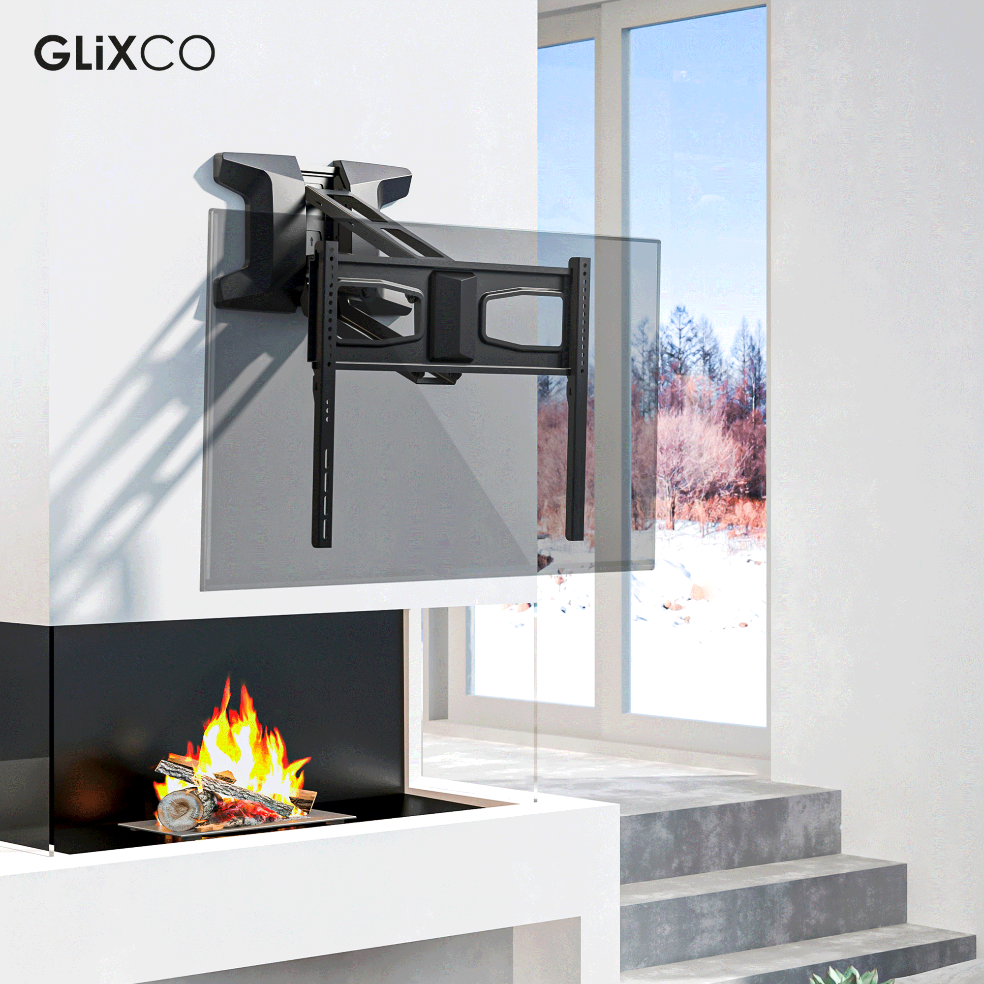 Rack Eléctrico Motorizado TV 43 a 70 Pulg / VESA Max 600x400mm / Carga 35 kg