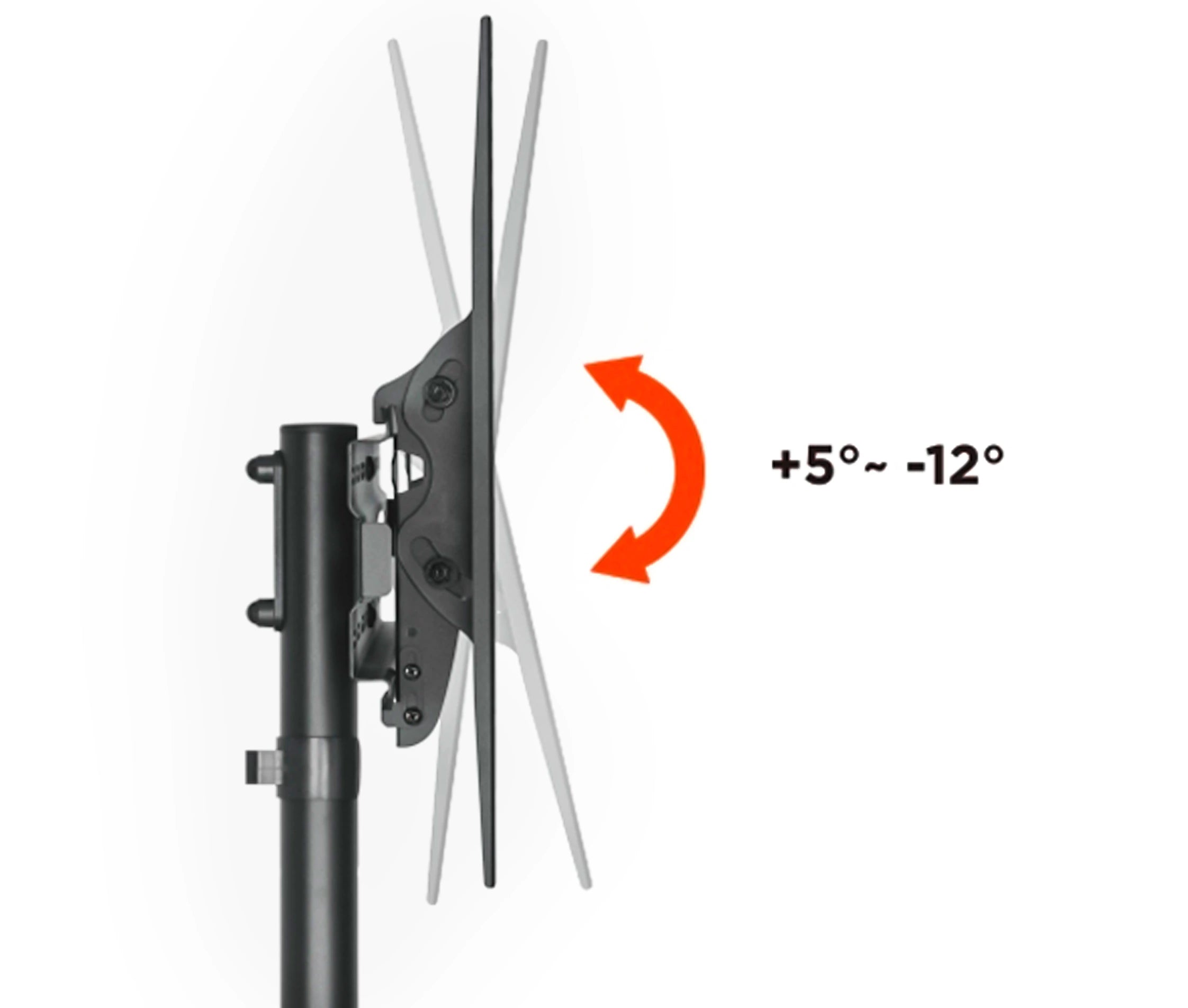 Pedestal con Ruedas y Rack para TV 32 a 55 Pulg / VESA Max 400x400mm / Carga 35 kg