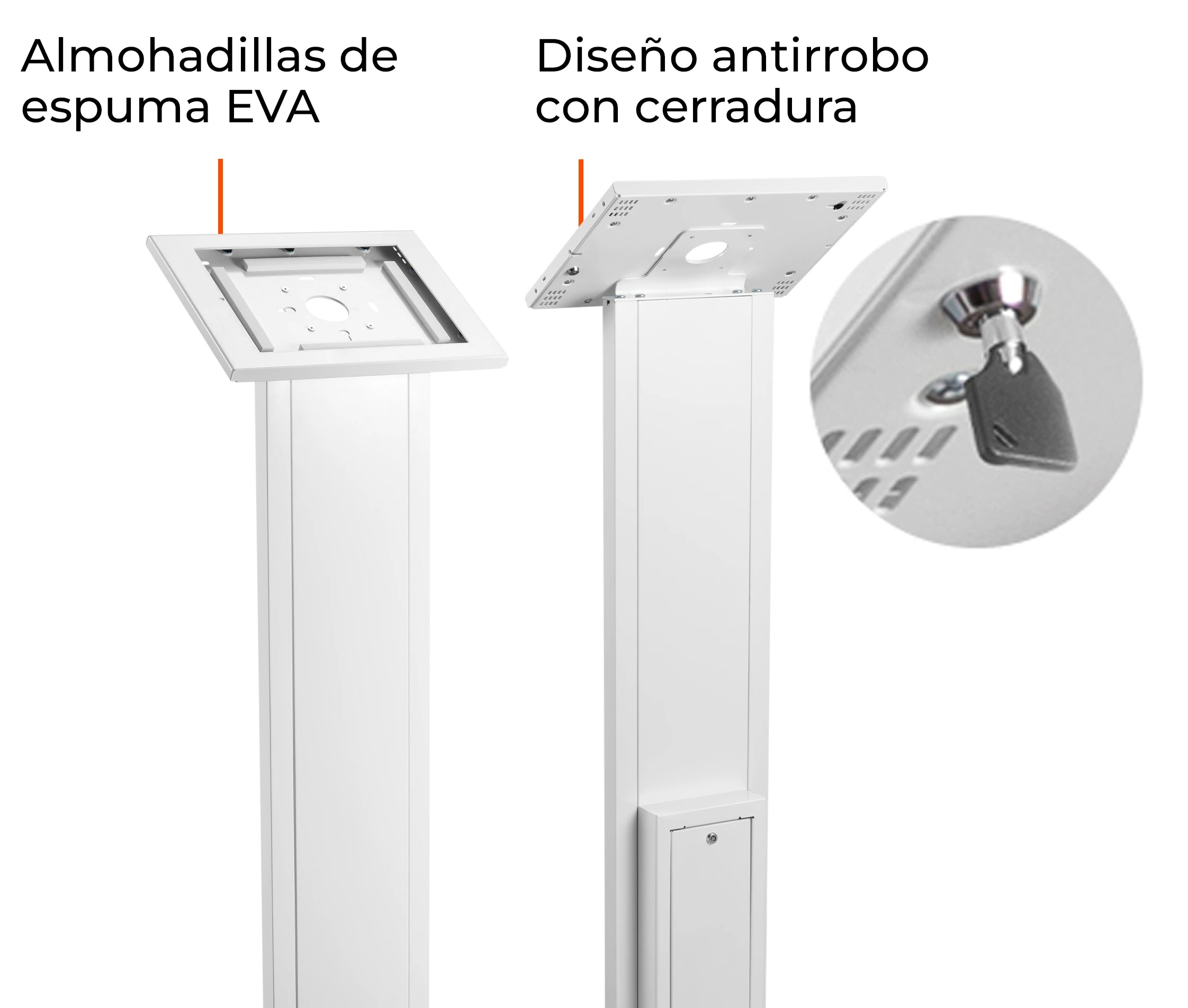 Quiosco Pedestal Antirrobo para Tablet iPad Pro (3ra GEN) de 12.9 Pulg