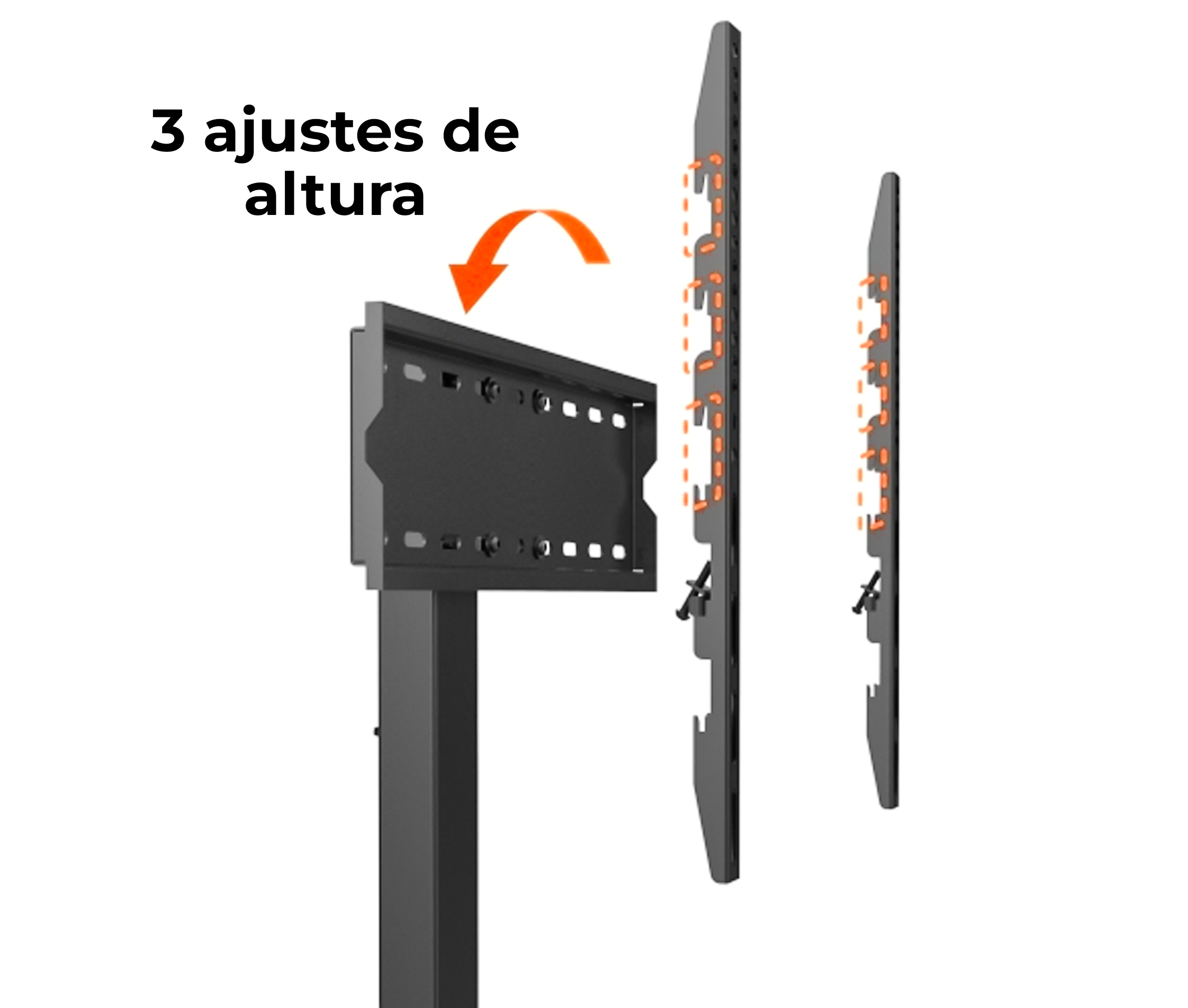 Soporte Base Giratoria para TV 32 a 55 Pulg / VESA Max 400x400mm / Carga 40 kg