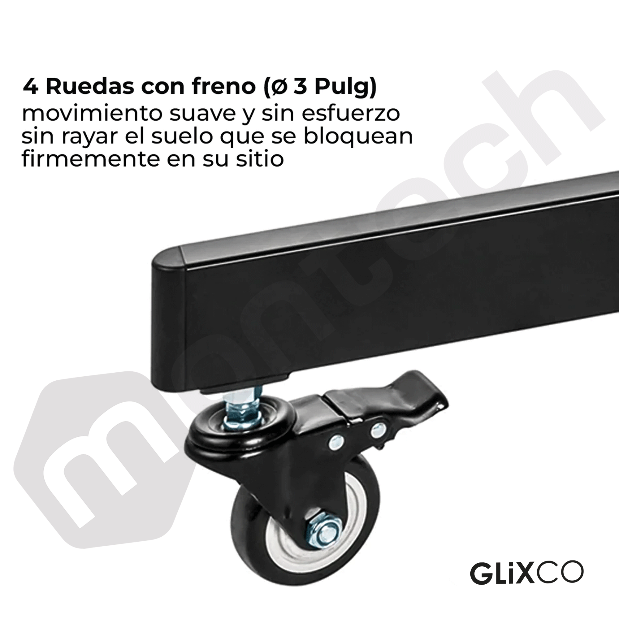 Pedestal Eléctrico Motorizado con Ruedas para TV 55 a 100 Pulg / VESA Max 1500x600mm / Carga 120 kg