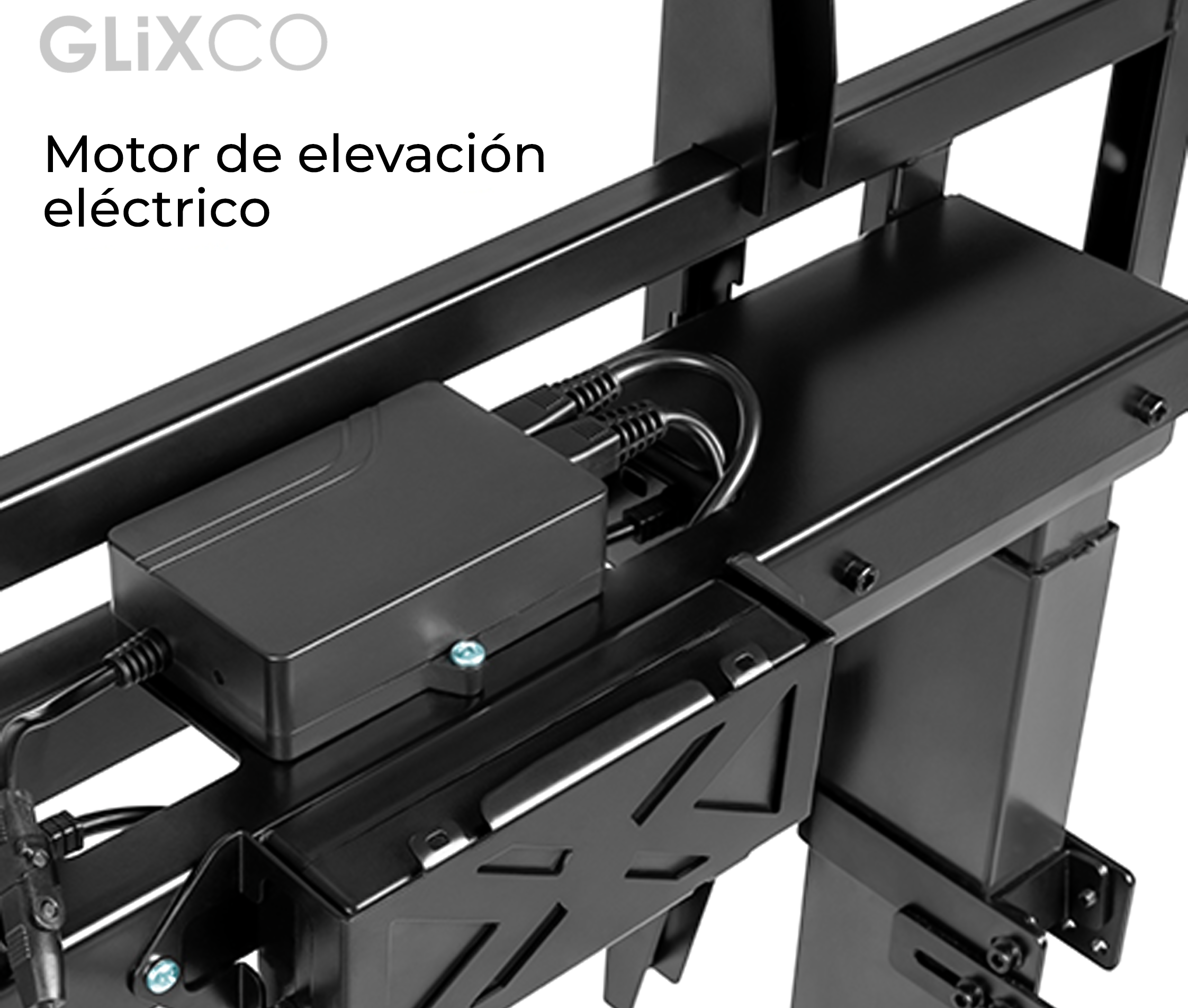Pedestal Eléctrico Motorizado con Ruedas para TV de 55 a 100 Pulg / VESA Max 800x600mm / Carga 120 Kg