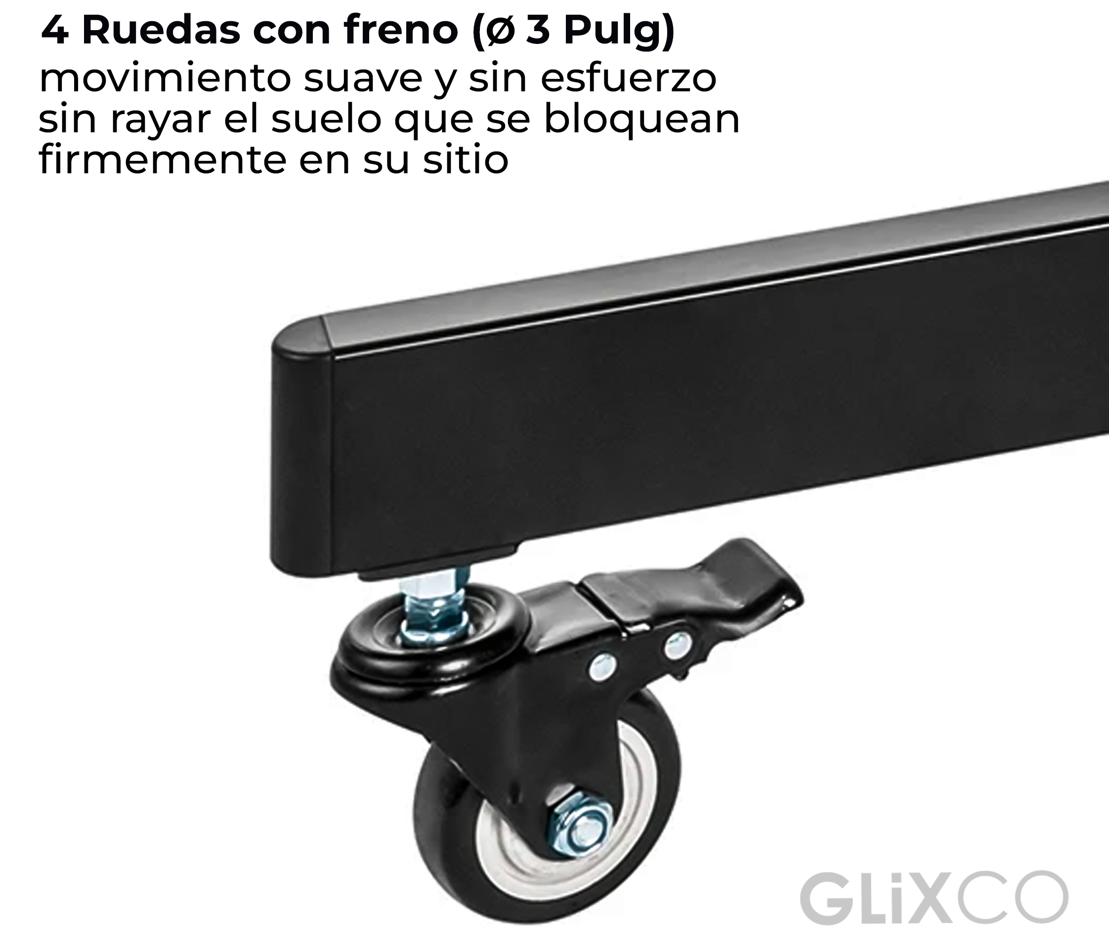 Pedestal Eléctrico Motorizado con Ruedas para TV de 55 a 100 Pulg / VESA Max 800x600mm / Carga 120 Kg