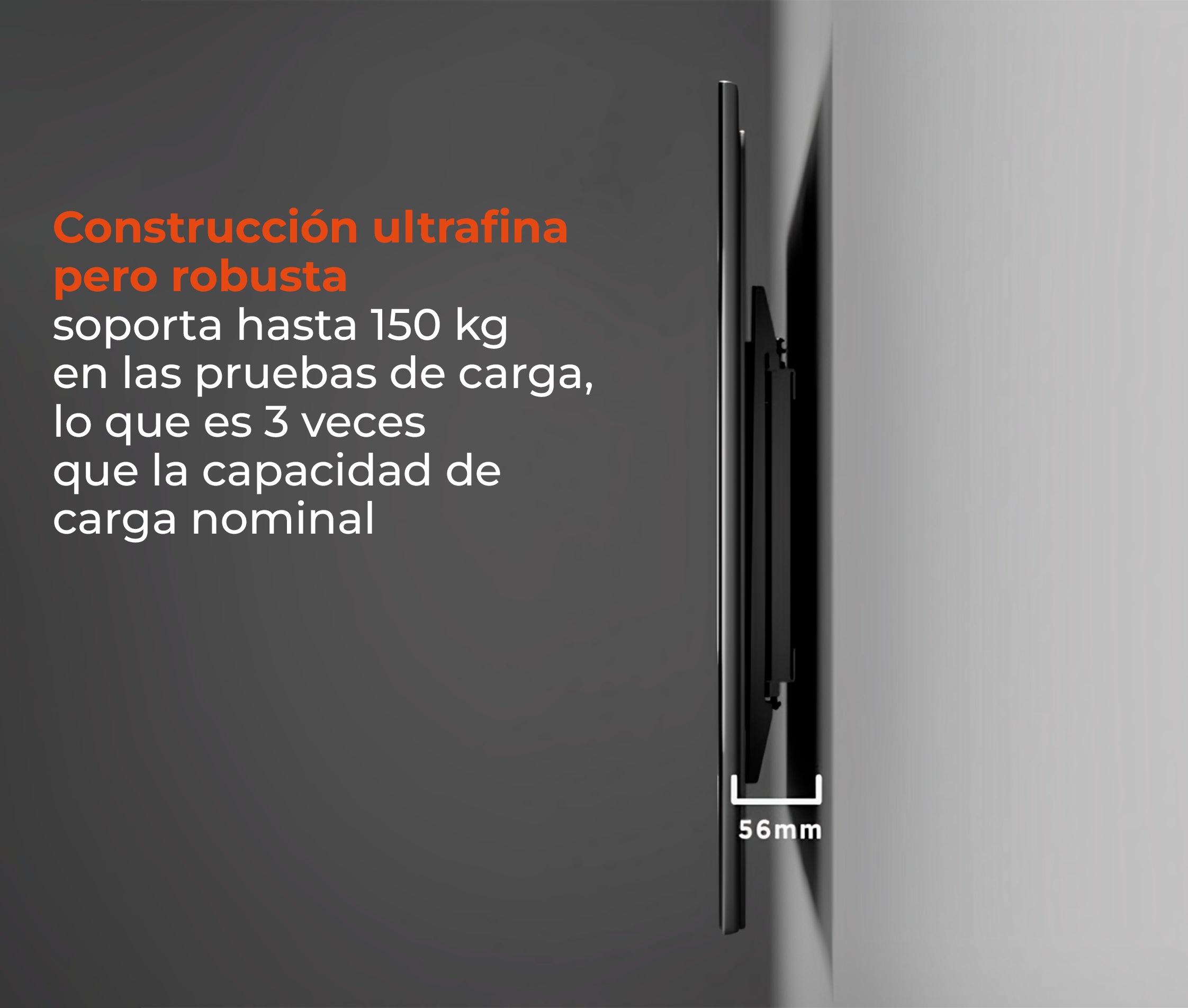 Rack Giratorio Tv 32 a 75 Pulg - Brazo Extra Largo 122 cm - VESA Max 600x400mm - Giro 180°