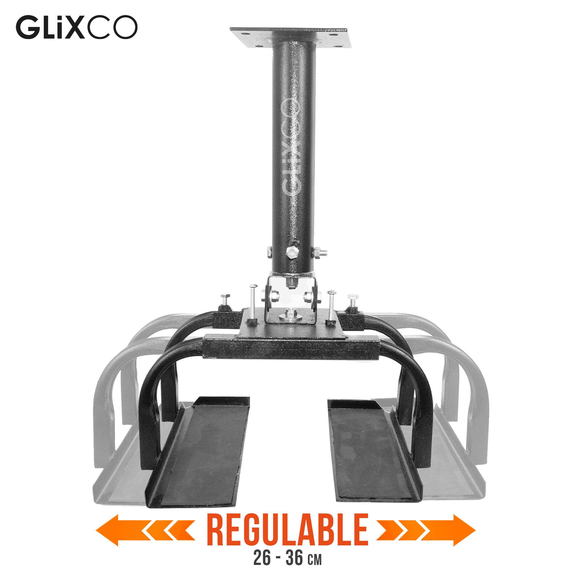 Soporte Techo para Proyector Tipo canastilla Regulable / Altura Tubo 25.5 a 45 cm