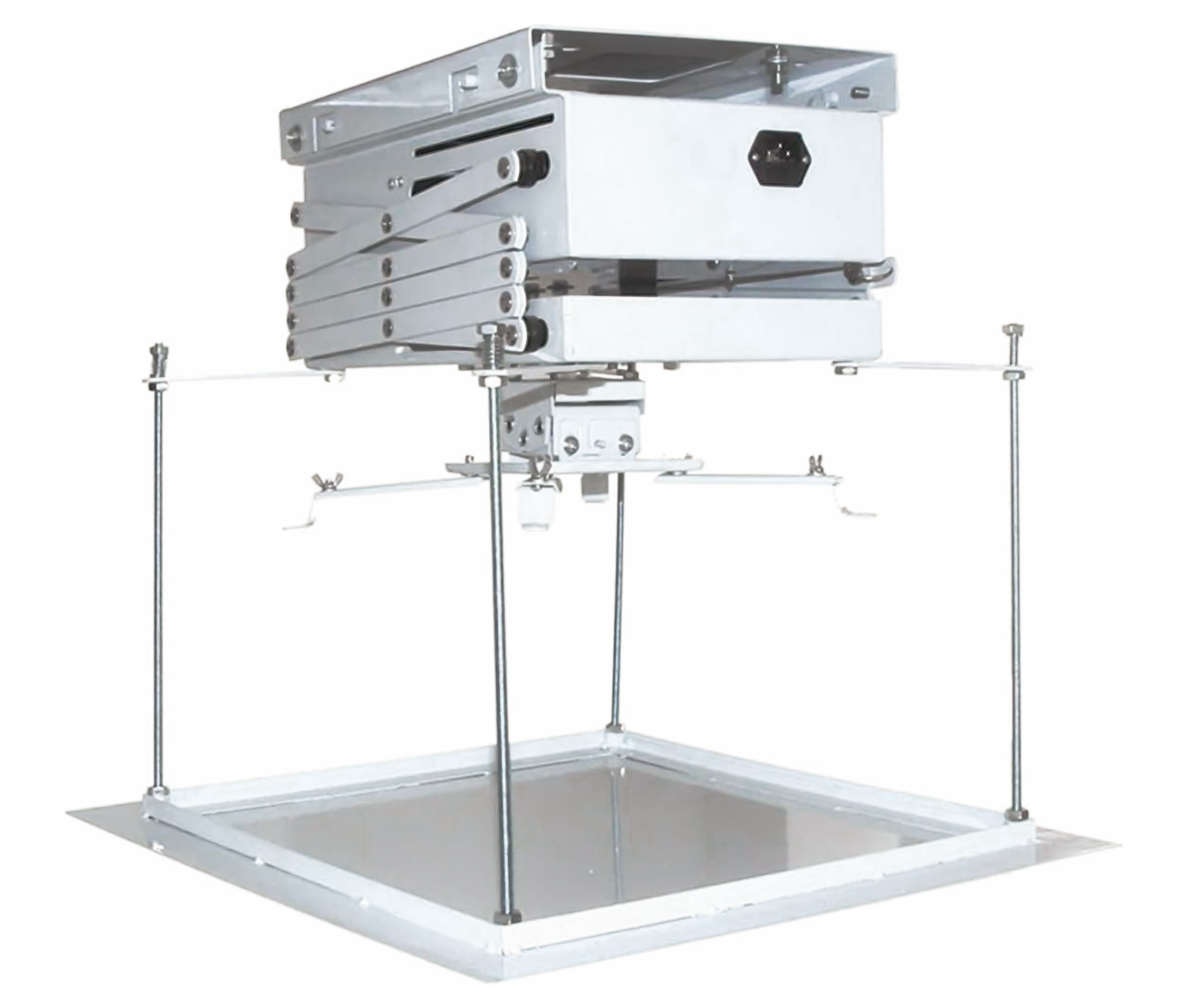 Rack Soporte Eléctrico para Proyector Pesado - Carga 30 kg / Doble Motor / Altura Max 100cm