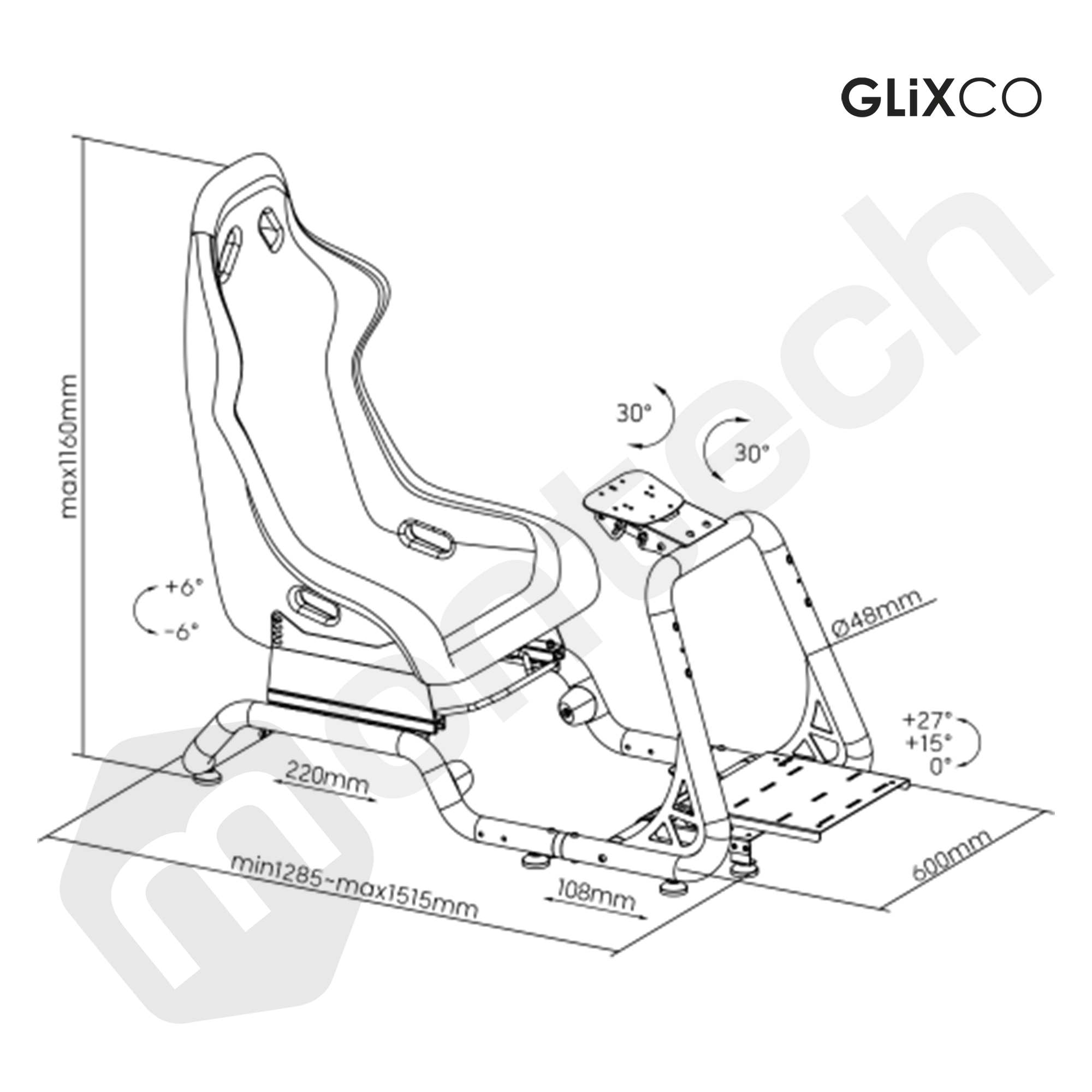 Butaca Simulador PLAYSEAT Cabina para vídeo juegos de carreras