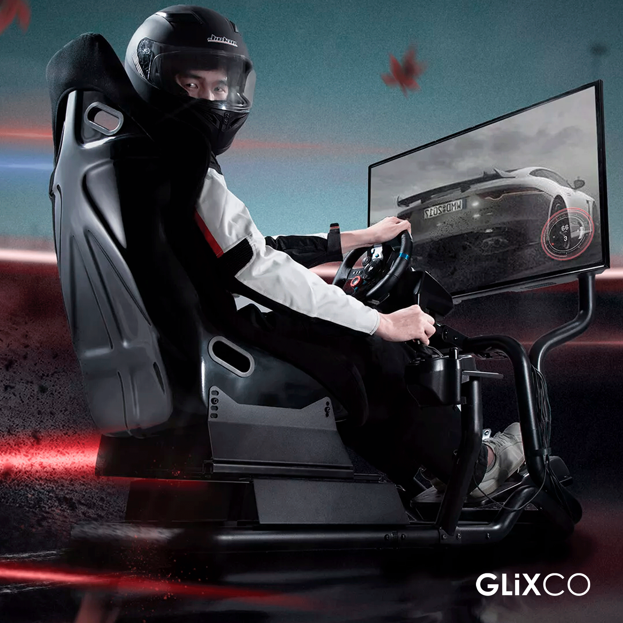 Butaca Simulador PLAYSEAT Cabina para vídeo juegos de carreras